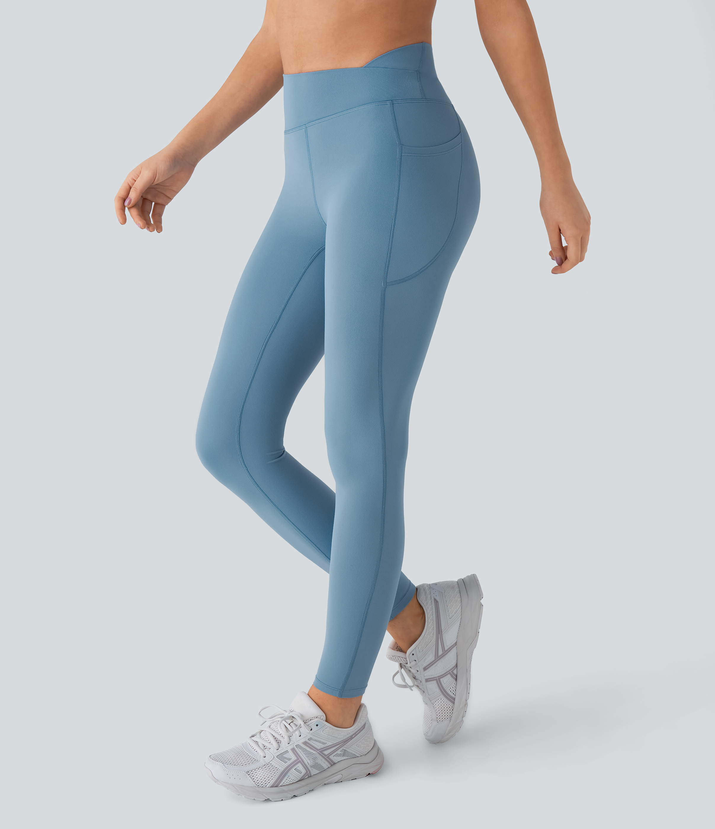 スーパーセール期間限定 Women's Softlyzero™ High Waisted Side Crossover Pocket Yoga ヨガ・ピラティス