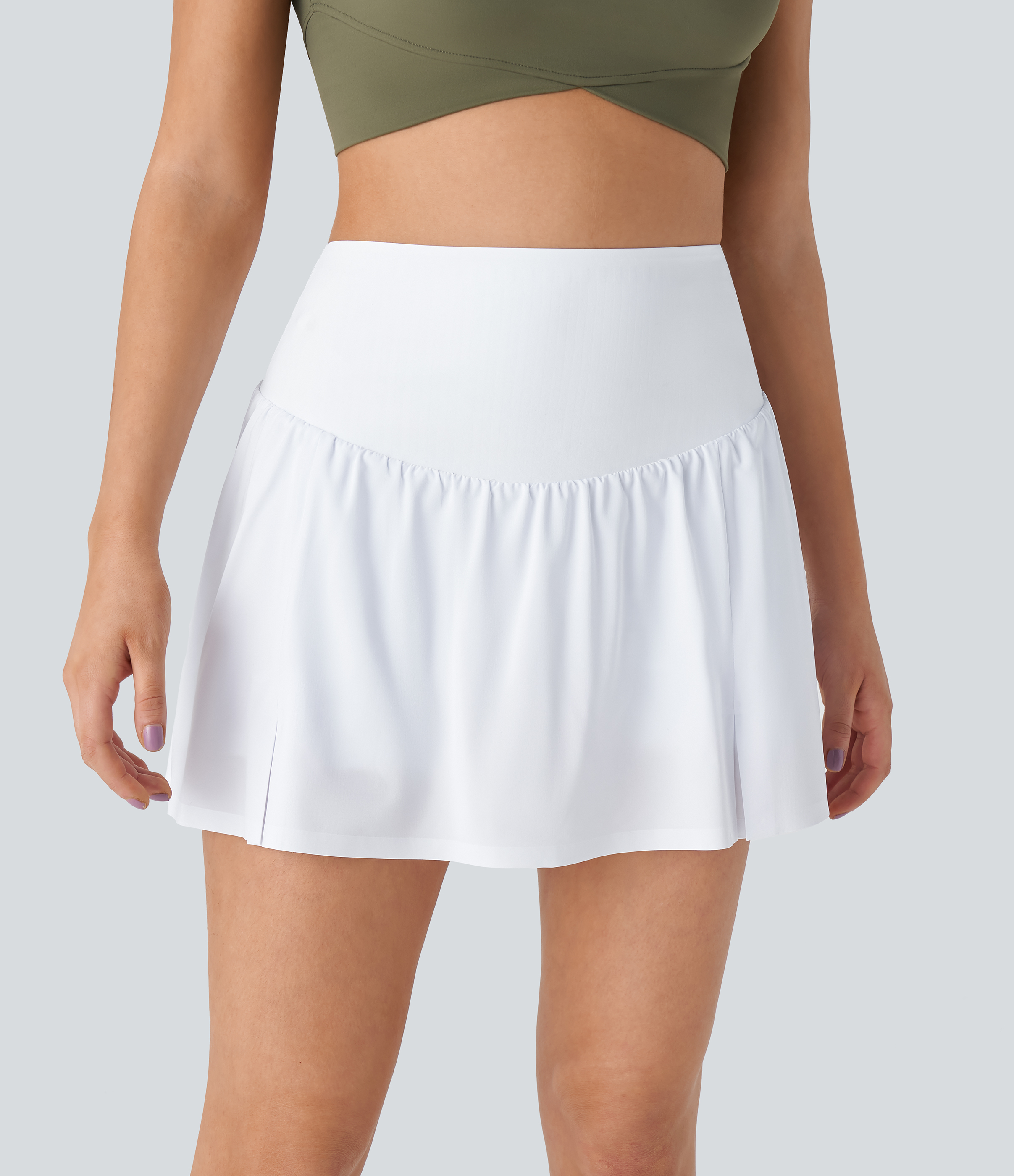 Breezeful™ High-Waisted Pleated 2-in-1 Side Pocket Quick-Drying Mini Tennis Skirt