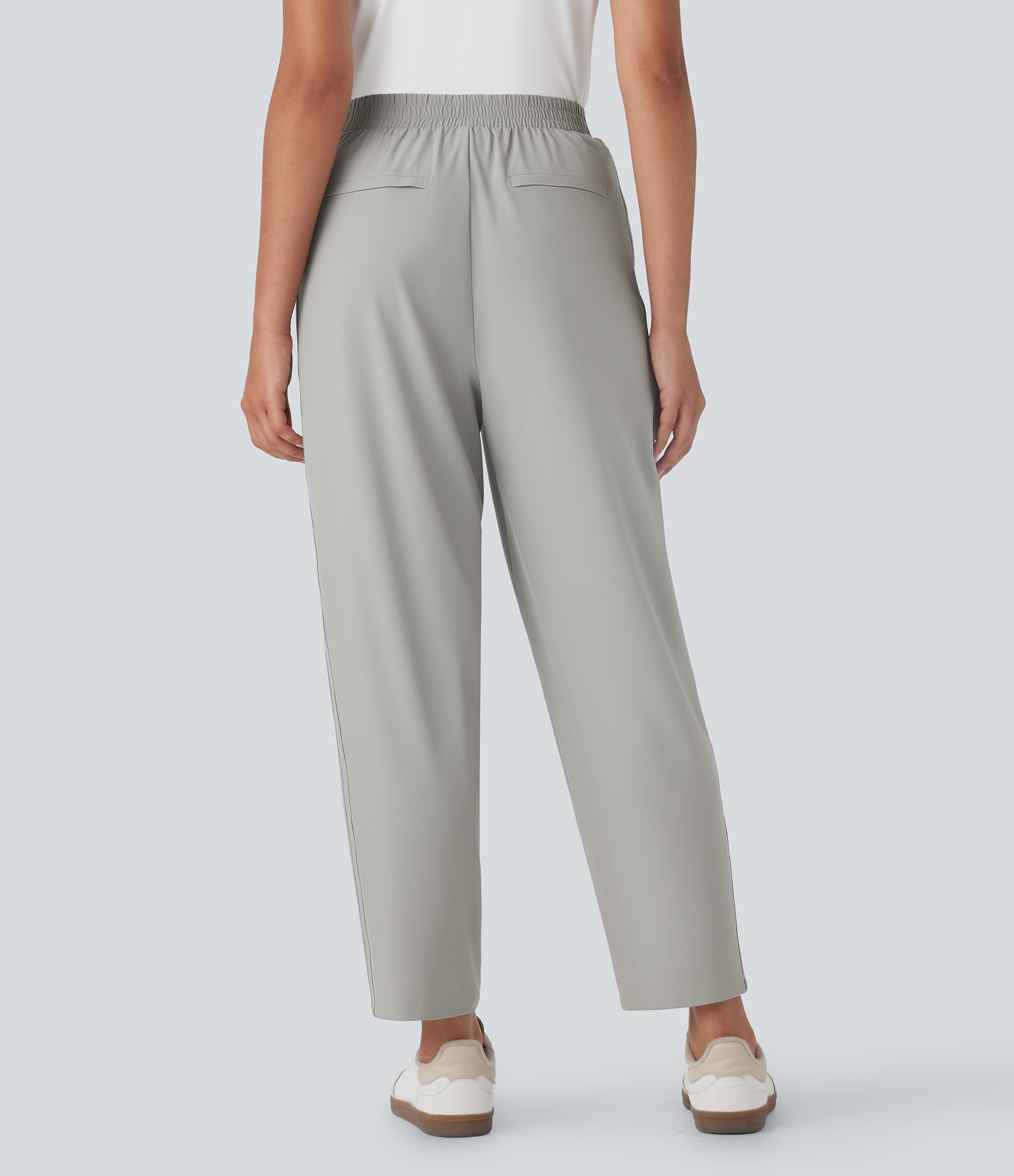 Breezeful™ High Waisted Tapered Quick Dry Travel Pants with Side Pockets