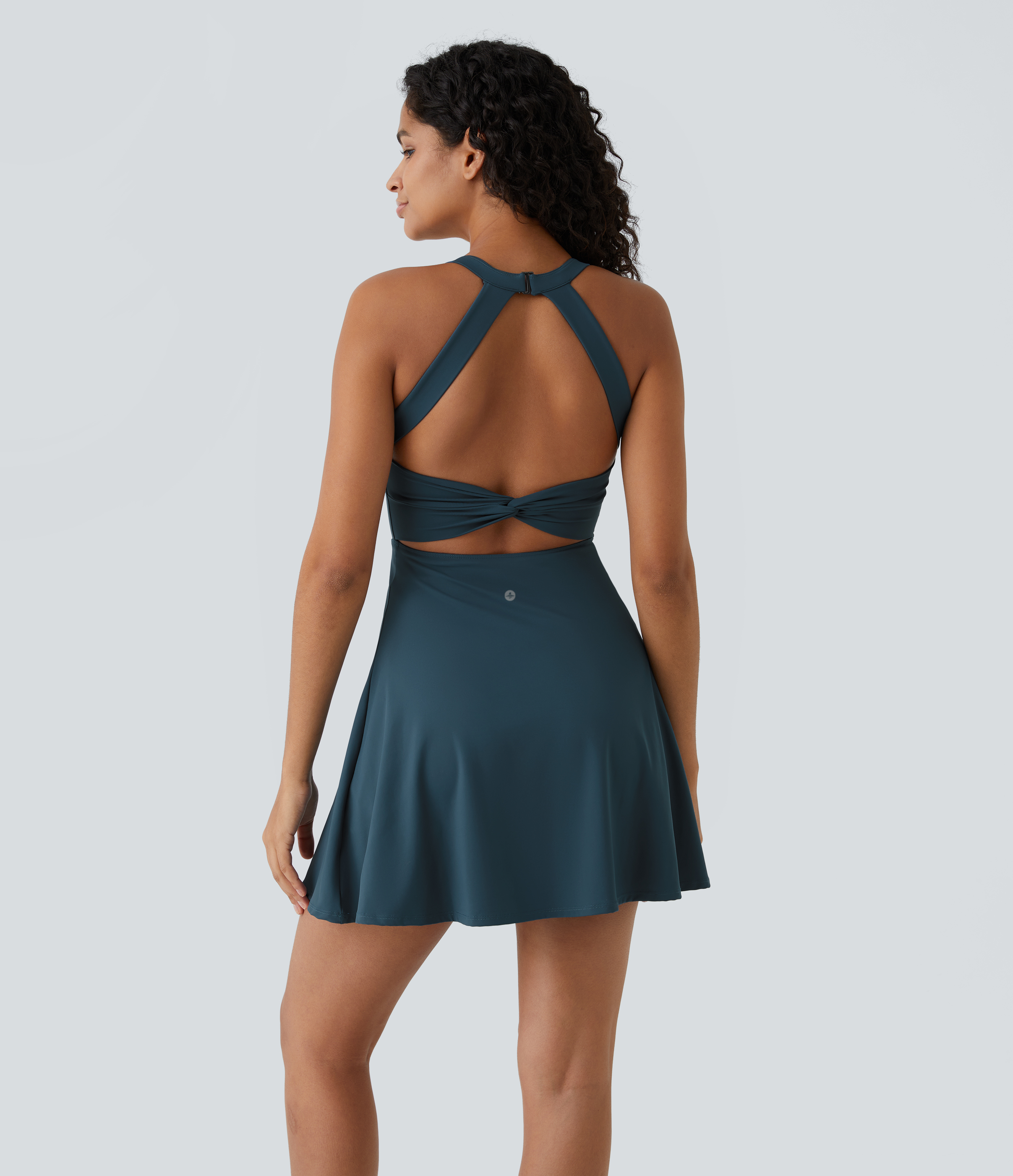 Robe de Danse Sport Mini à Volants Torsadés Dos Nu - Longueur Plus