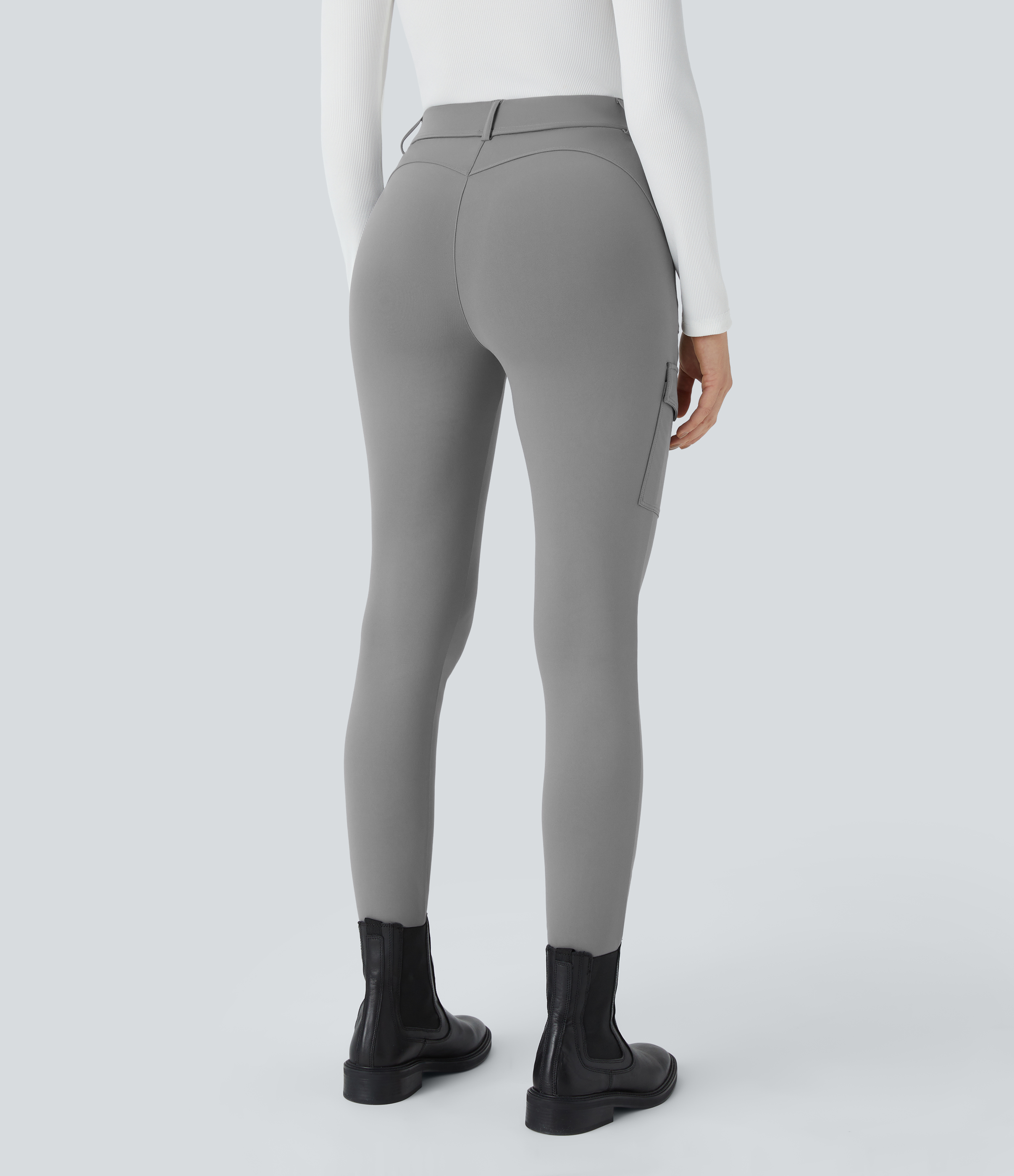 Silent Storm Halara Flex™ 하이웨이스트 멀티플 포켓 스키니 카고 워크룩 팬츠 / 2