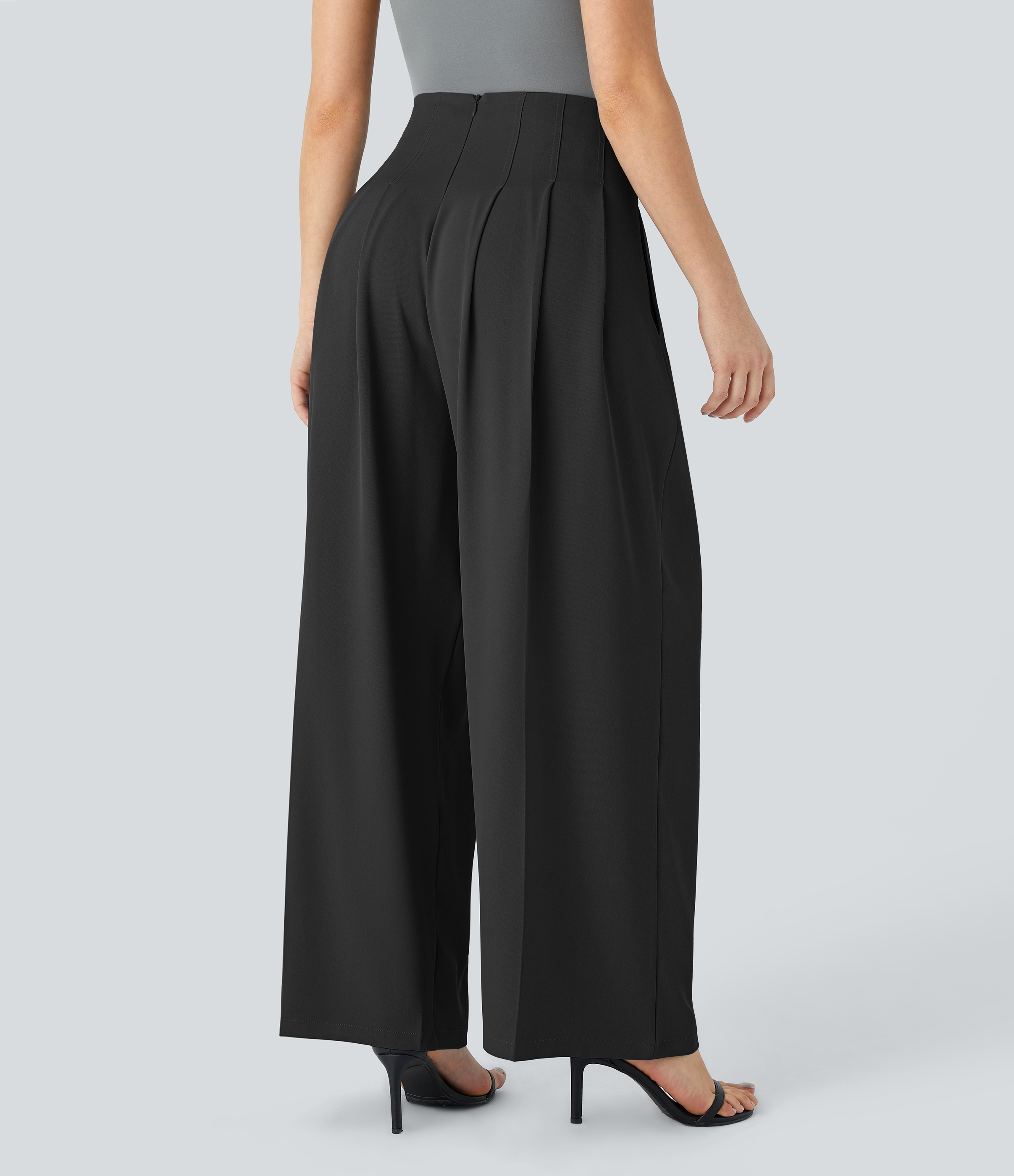 Pant With Side Zipper Wide Leg C5494R/838B