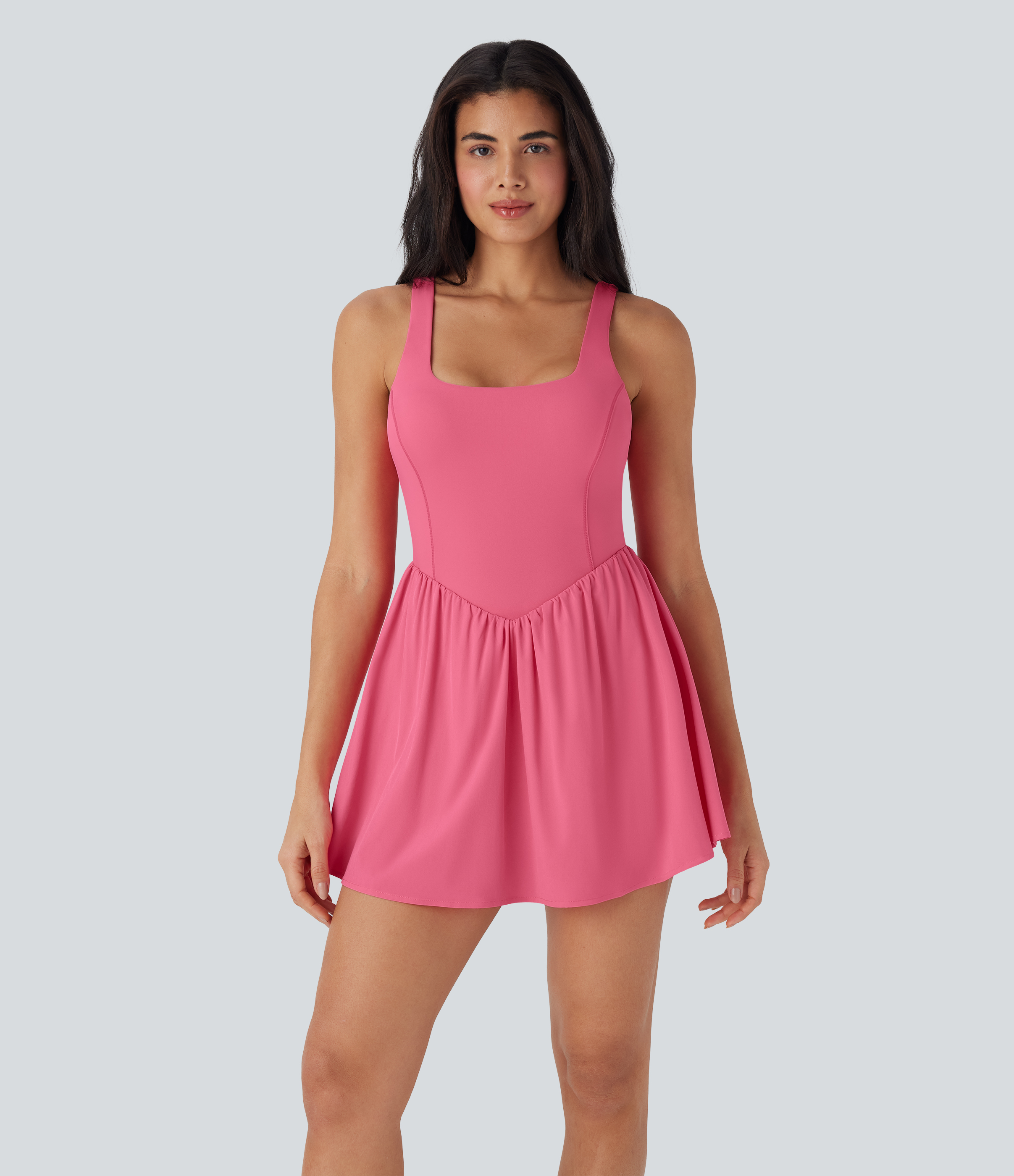 Pink Lemonade Vestido corto deportivo 2 en 1  Breezeful™ de secado rápido con espalda descubierta y lazo con bolsillo lateral - Edición Easy Peezy / 2