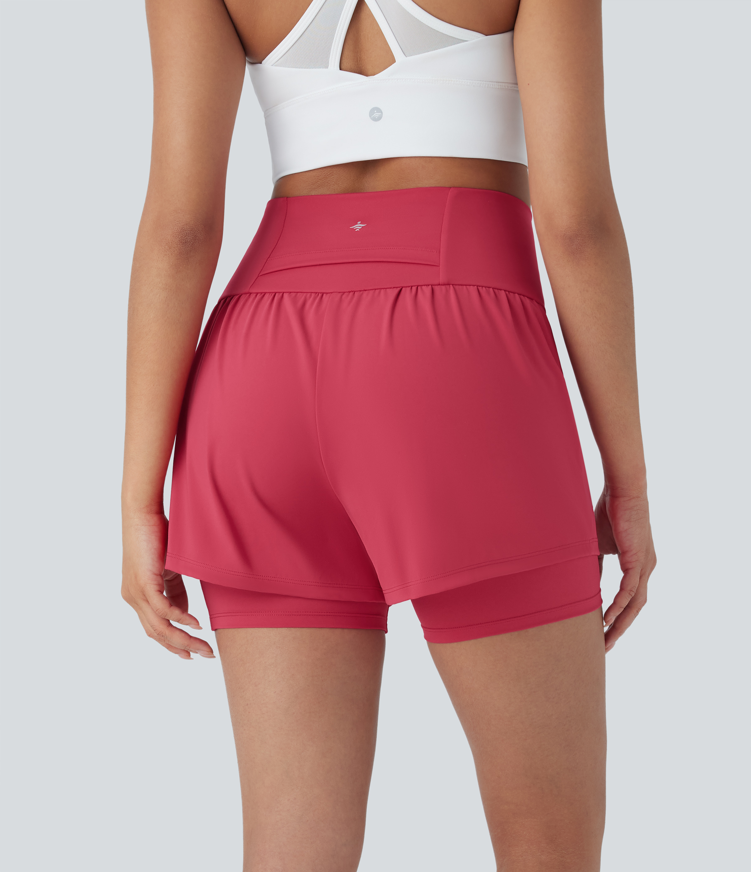 Winterberry Shorts de yoga Softlyzero™ Airy de tiro alto 2 en 1 de tacto fresco con bolsillos y 12.5 cm de largo  / 2