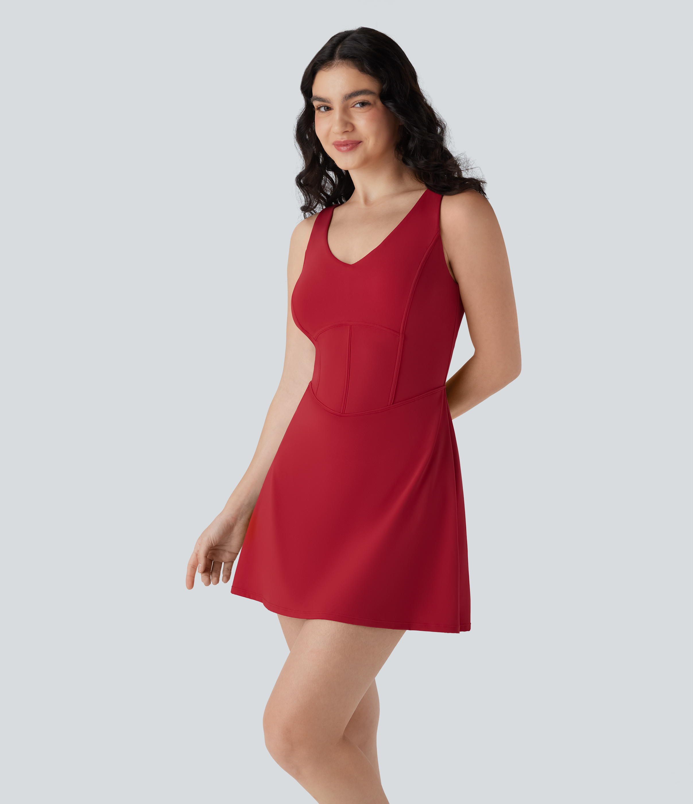 【THEAIRTOWN】yoome ruffle pt ★2color Women's SoftlyZero™ Airy Racerback Cut Out 2-in-1 Pocket