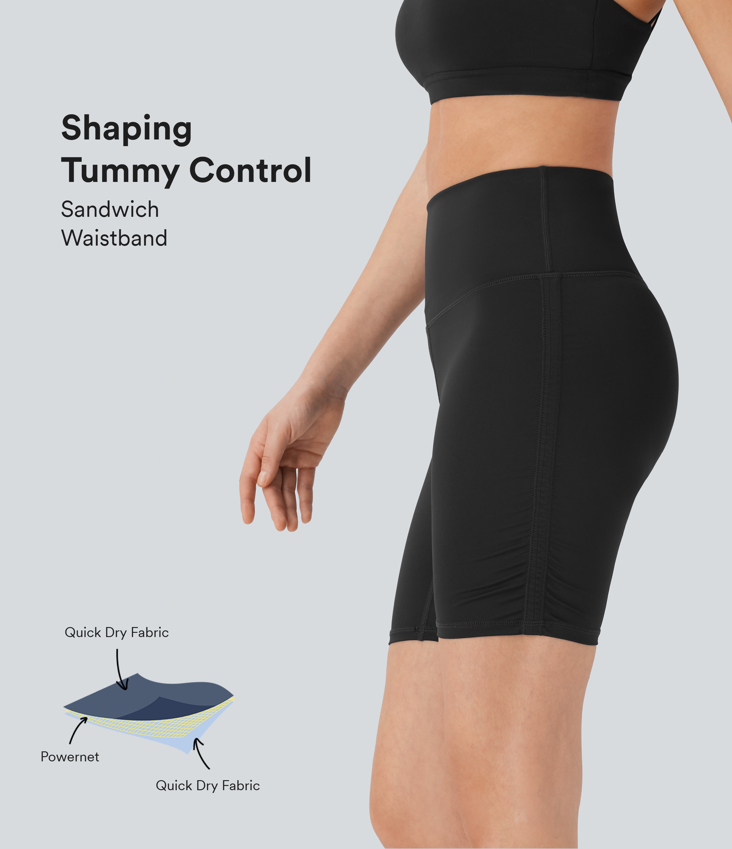 Legging de yoga gainant galbant taille haute avec poches Halara UltraSculpt™