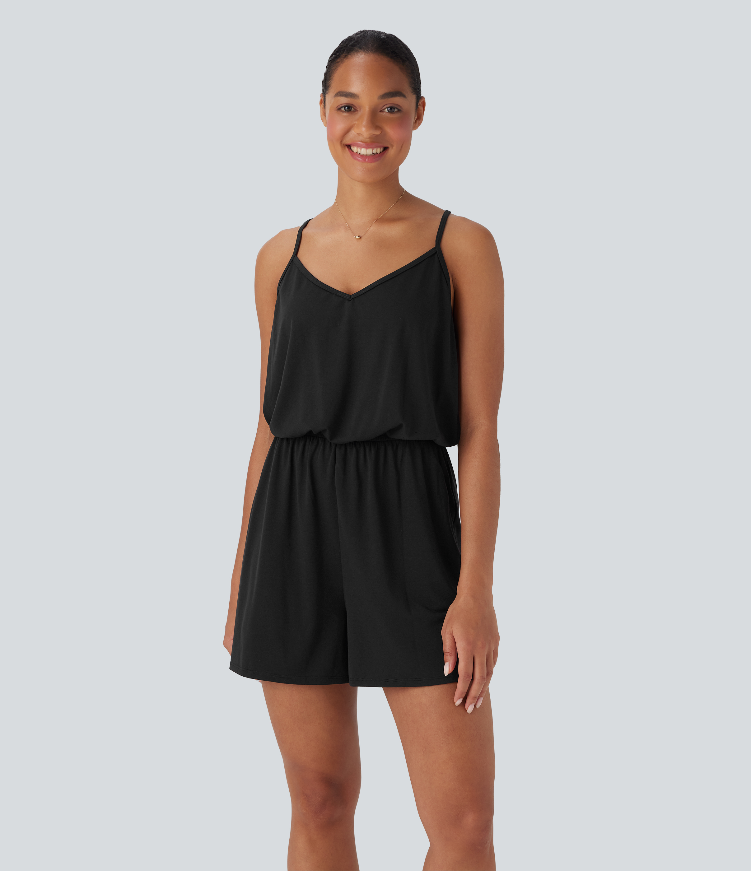 Wide Leg Jumpsuit with Pockets