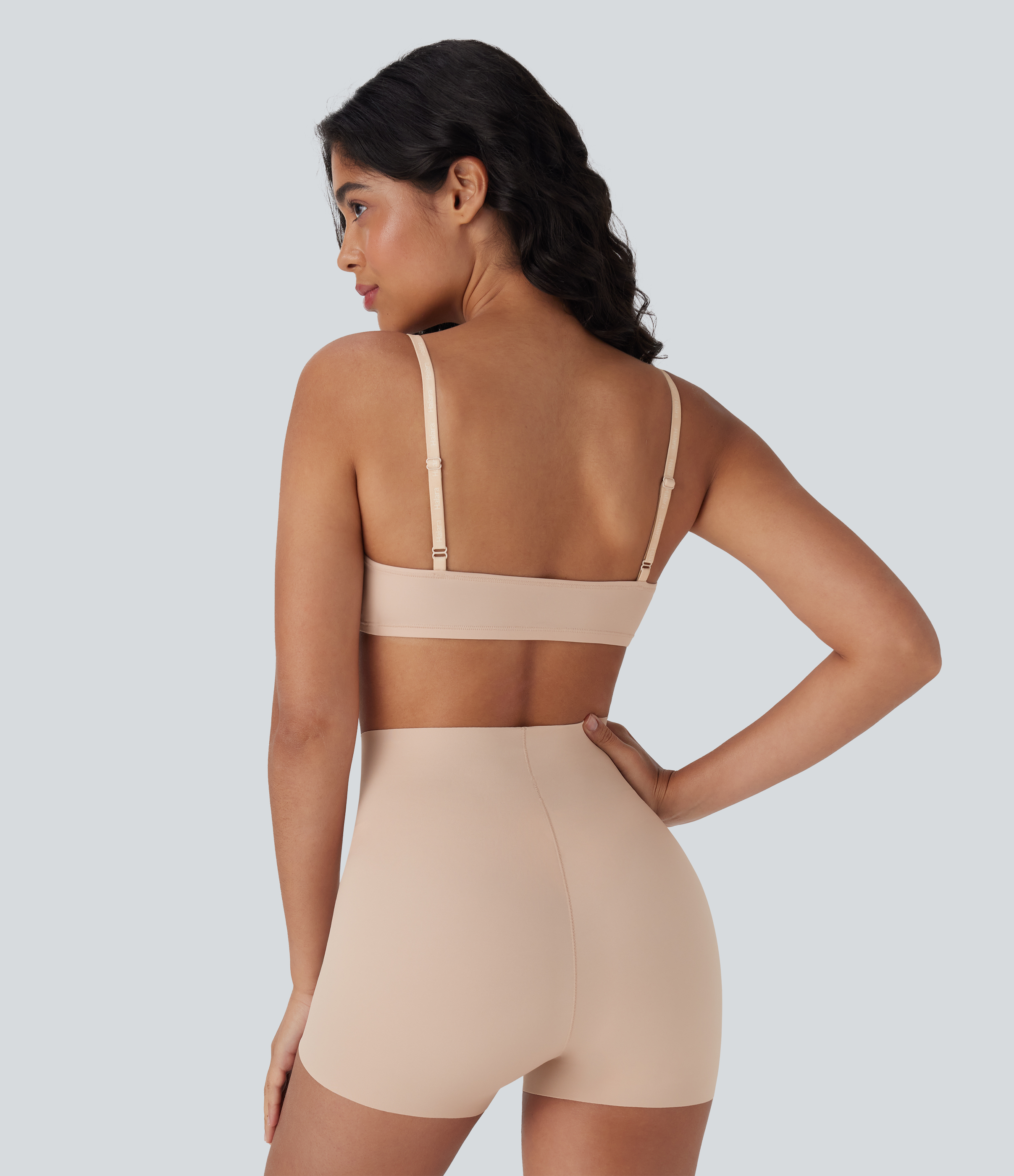 Whisper Pink Sujetador casual con tirantes ajustables, suaves y de alta elasticidad / 2