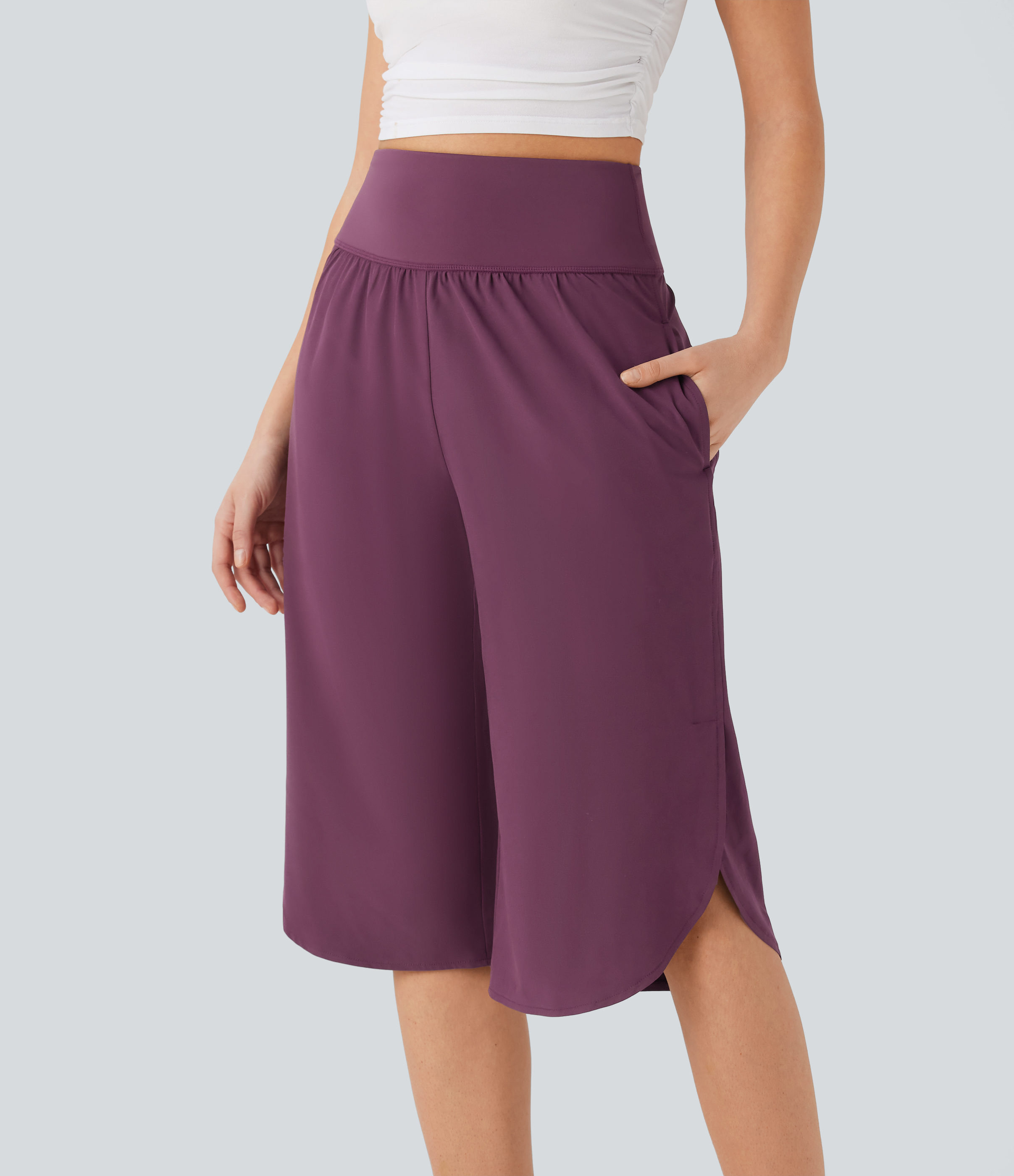 Pantalones casuales Breezeful™ SoCinched de cintura alta con control de abdomen, aberturas, secado rápido y bolsillos