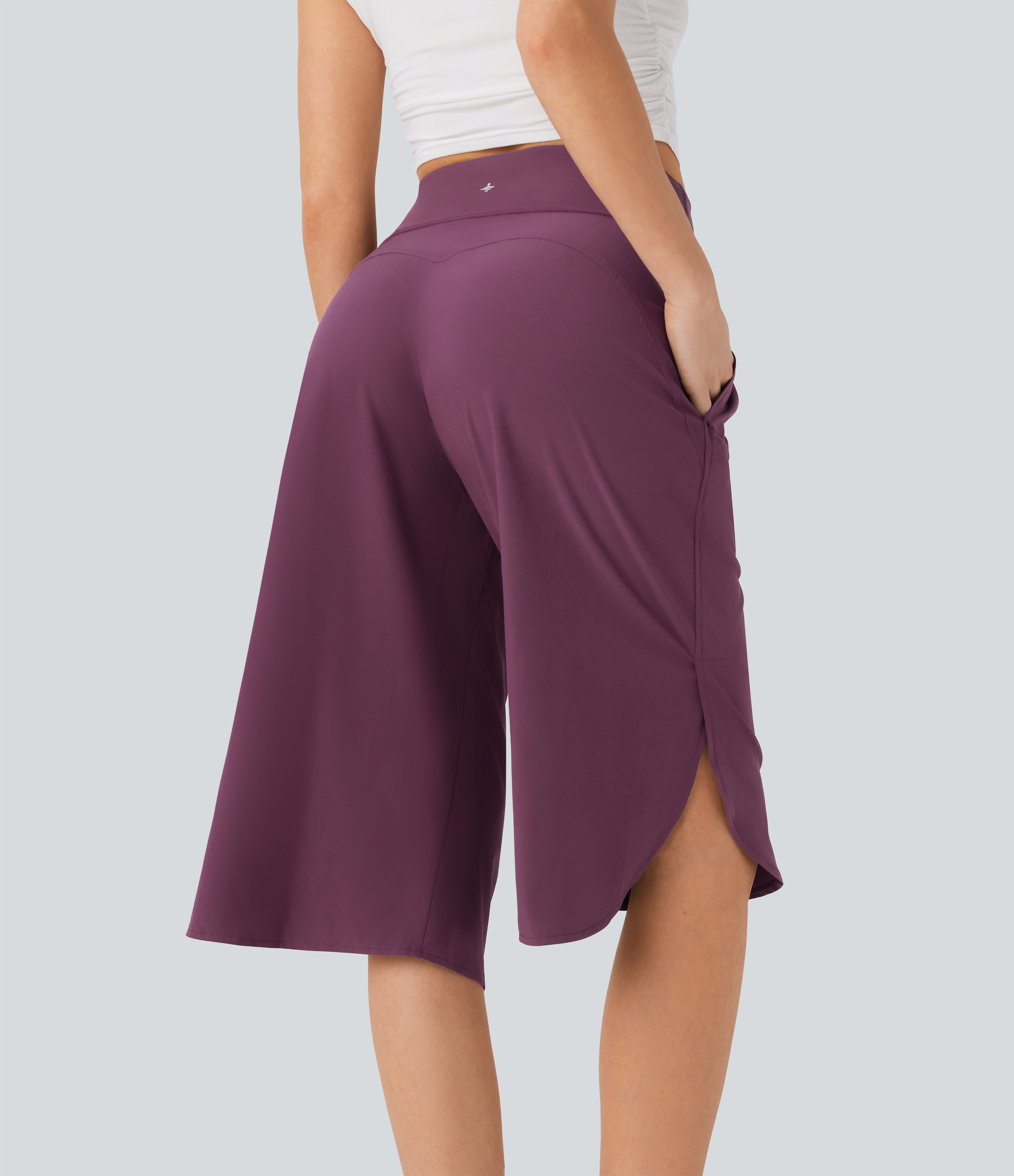 Amaranth Breezeful™ Freizeithose mit hohem Bund, Bauchkontrolle, schnell trocknend und mit Taschen / 2