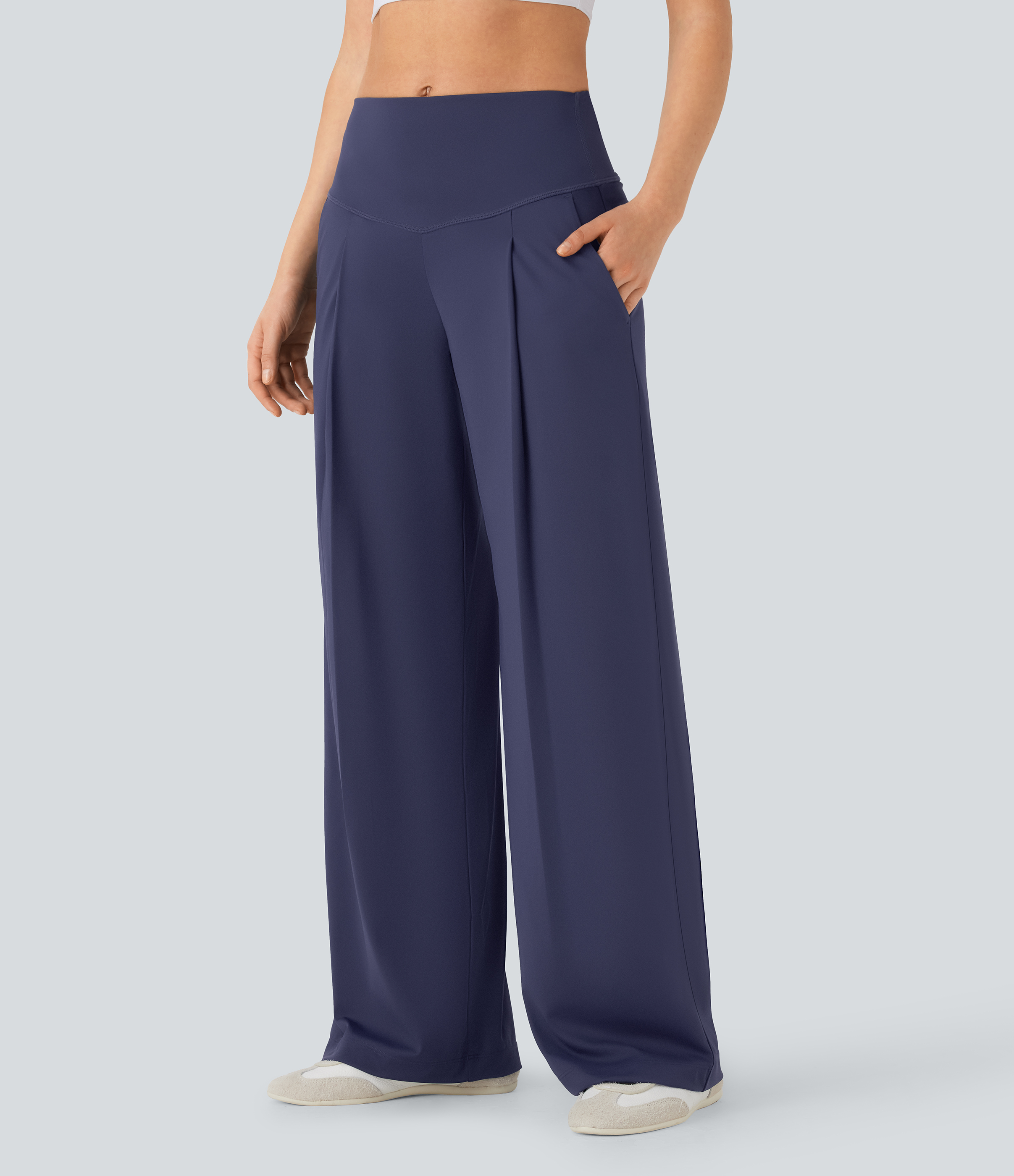 SoftlyZero™ QuickDry High Waisted Tummy Control Yoga Straight Leg Pants with Pockets