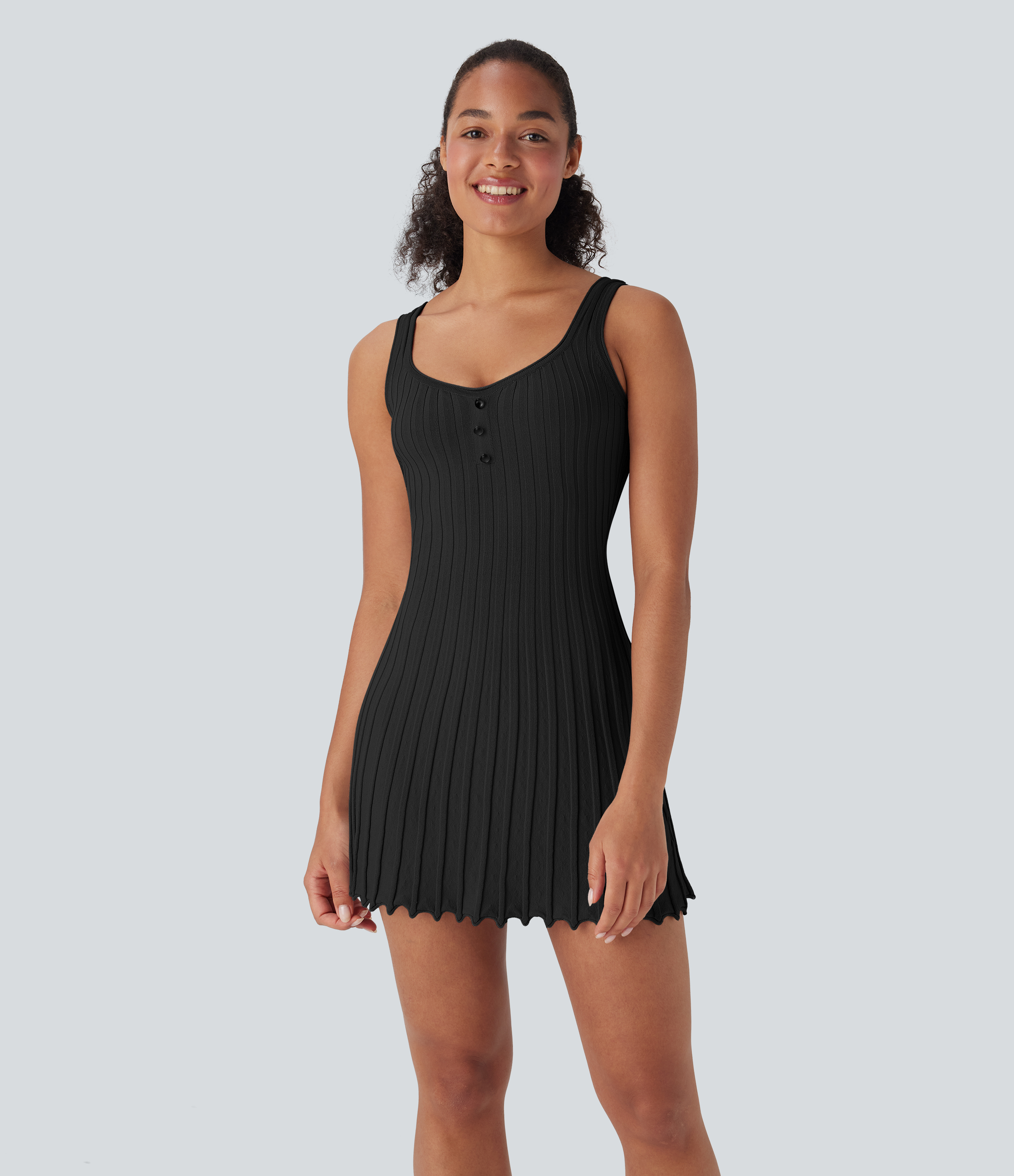 Mini Casual Sweater Tank Dress