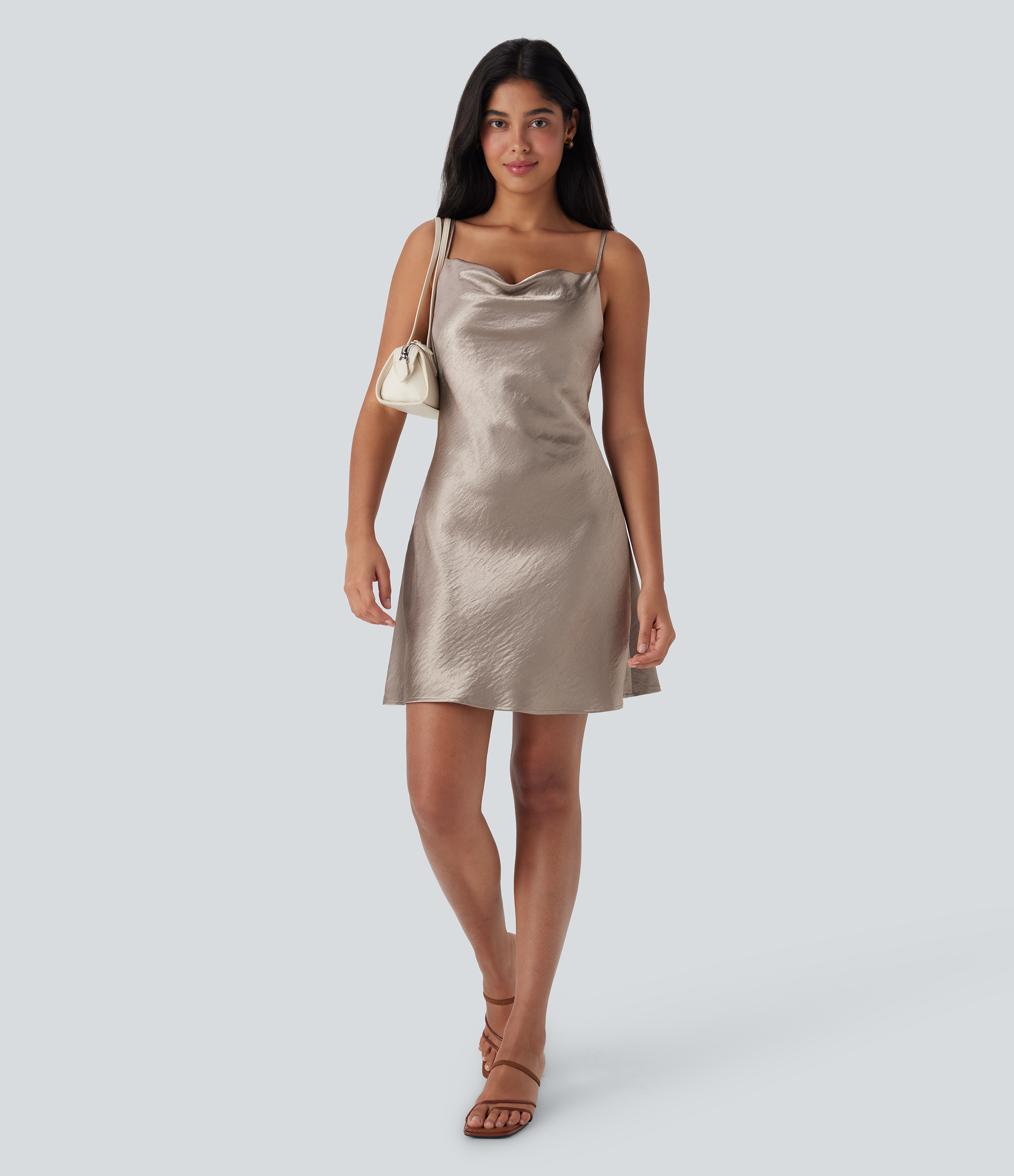 satin casual dress Amazon.com: Long Sleeve Satin Maxi V-Neck Dresses for Women, Cross-Neck  Pleated Slit Puff Sleeve Irregular Dress (Green,S) : Clothing, Shoes &  Jewelry