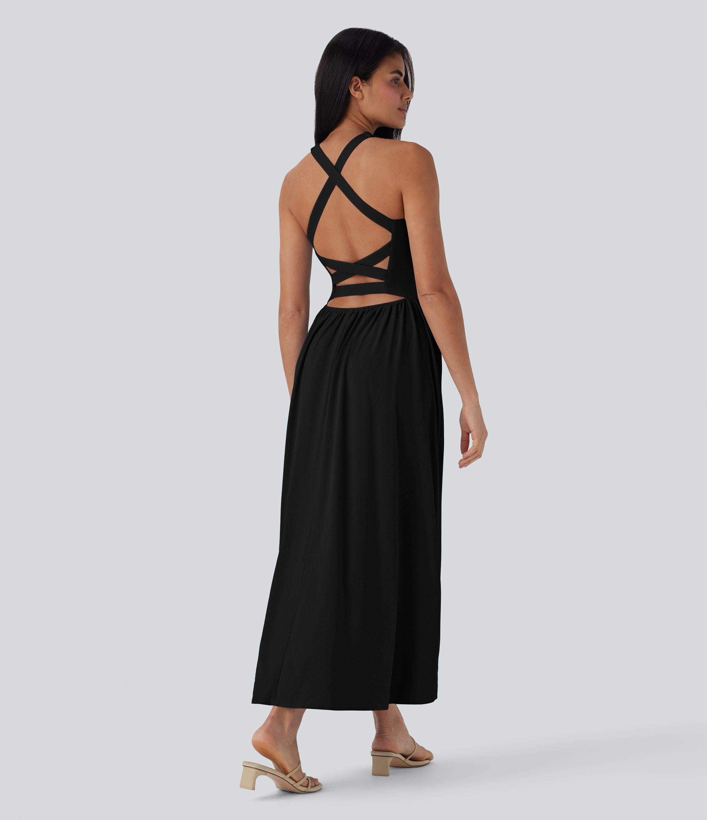 Breezeful™ Quick Dry Maxi Casual Dress with Pockets