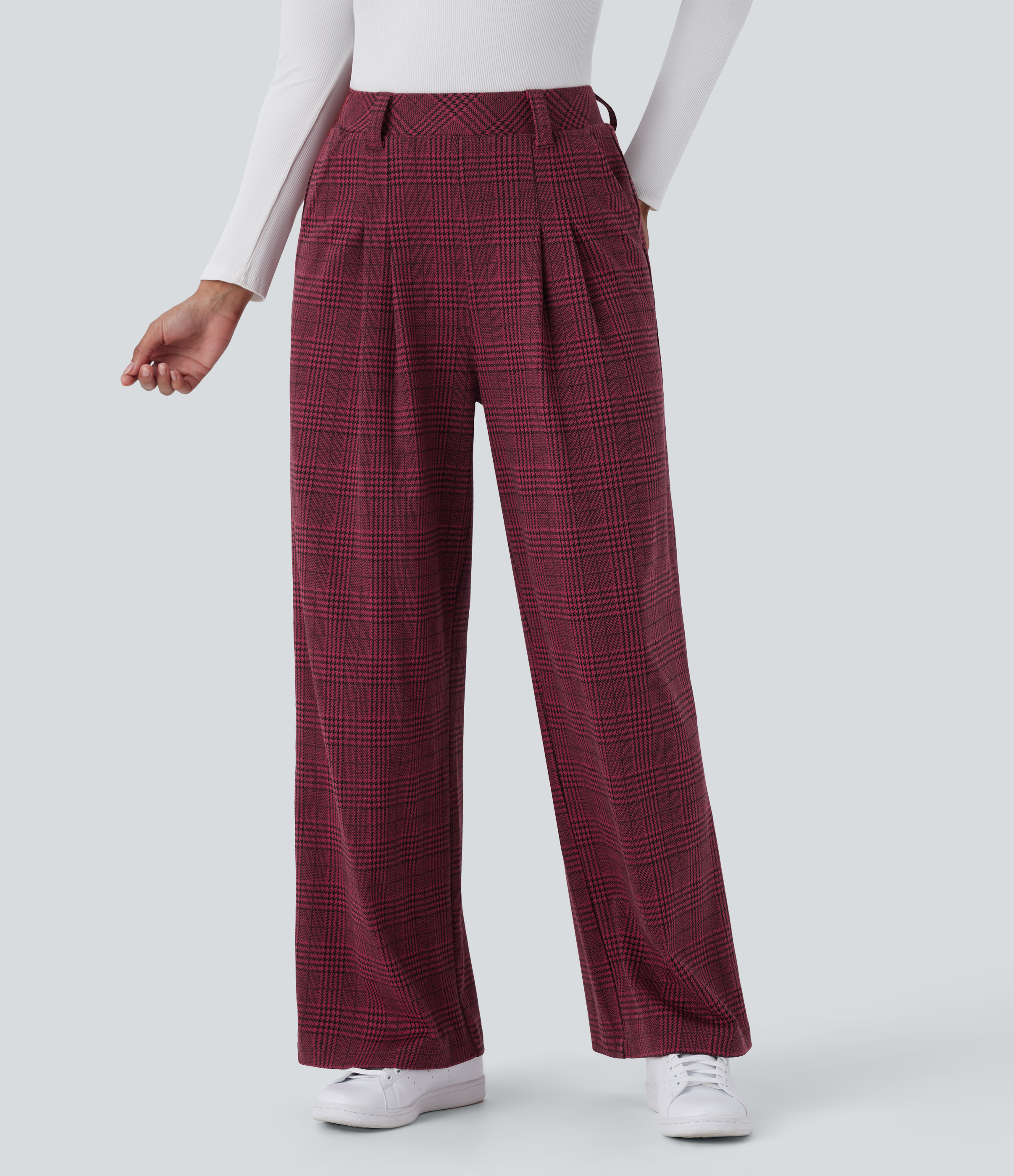 パンツ Eaphi JACQUARD HIGH WAIST PANTS Eaphi JACQUARD HIGH WAIST PANTS