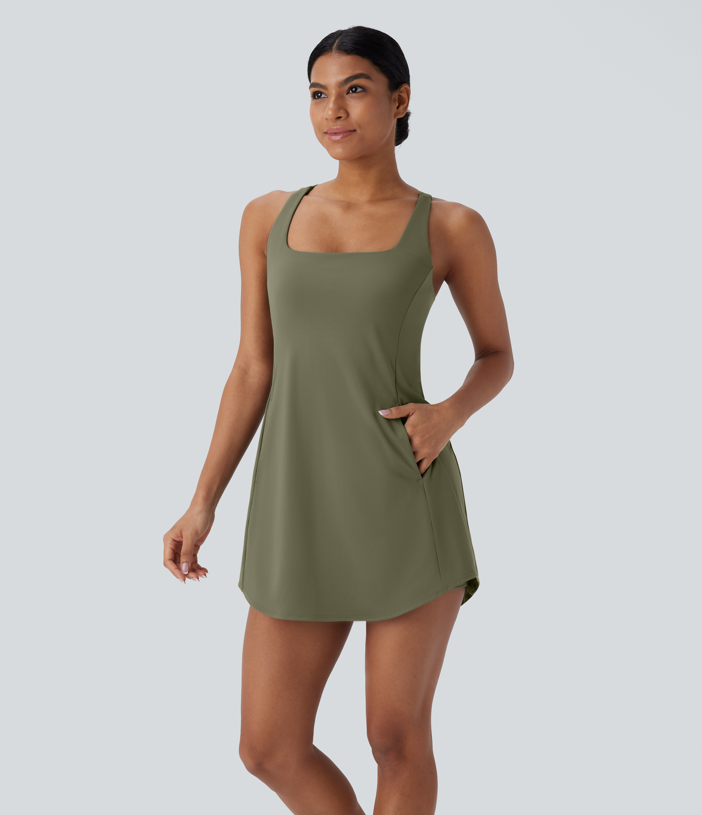Women's SoftlyZero™ Plush Cut Out Pocket 2-Piece Mini Yoga