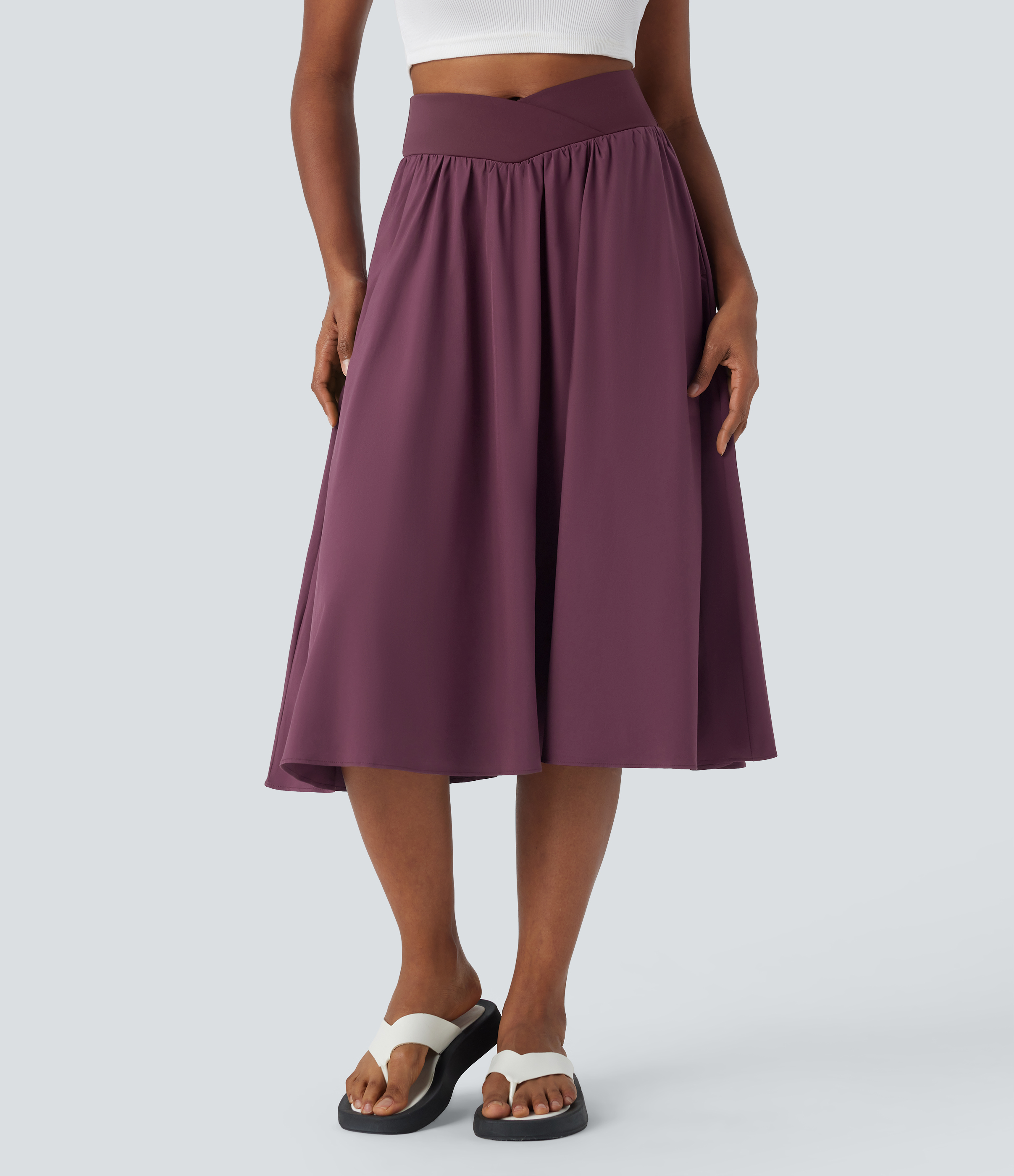 Women's Breezeful™ Crossover High Waisted Pocket 2-in-1 Midi
