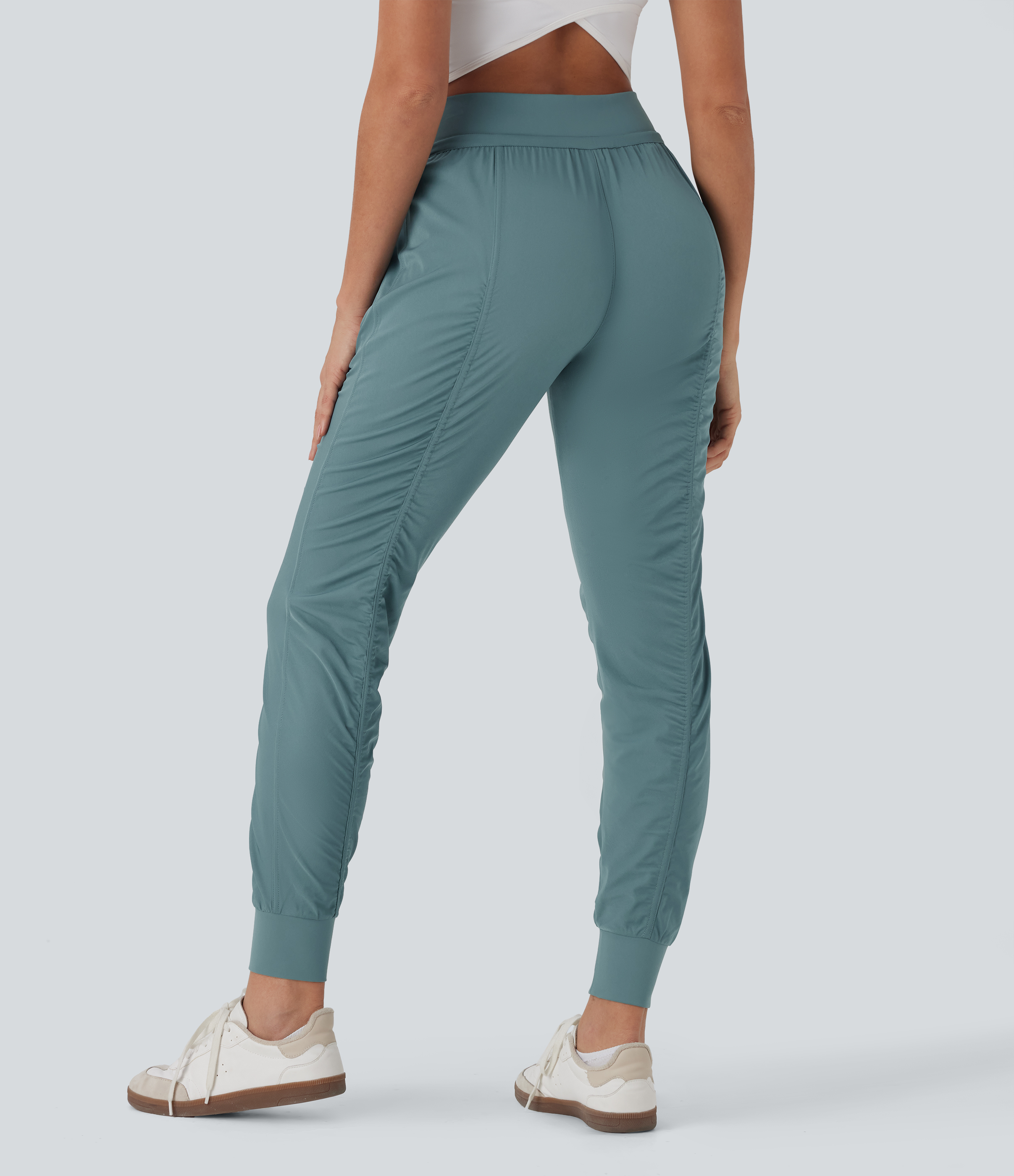 Arctic Joggers de viaje de tiro alto ajustados con cordón y bolsillos laterales con cremallera / 2