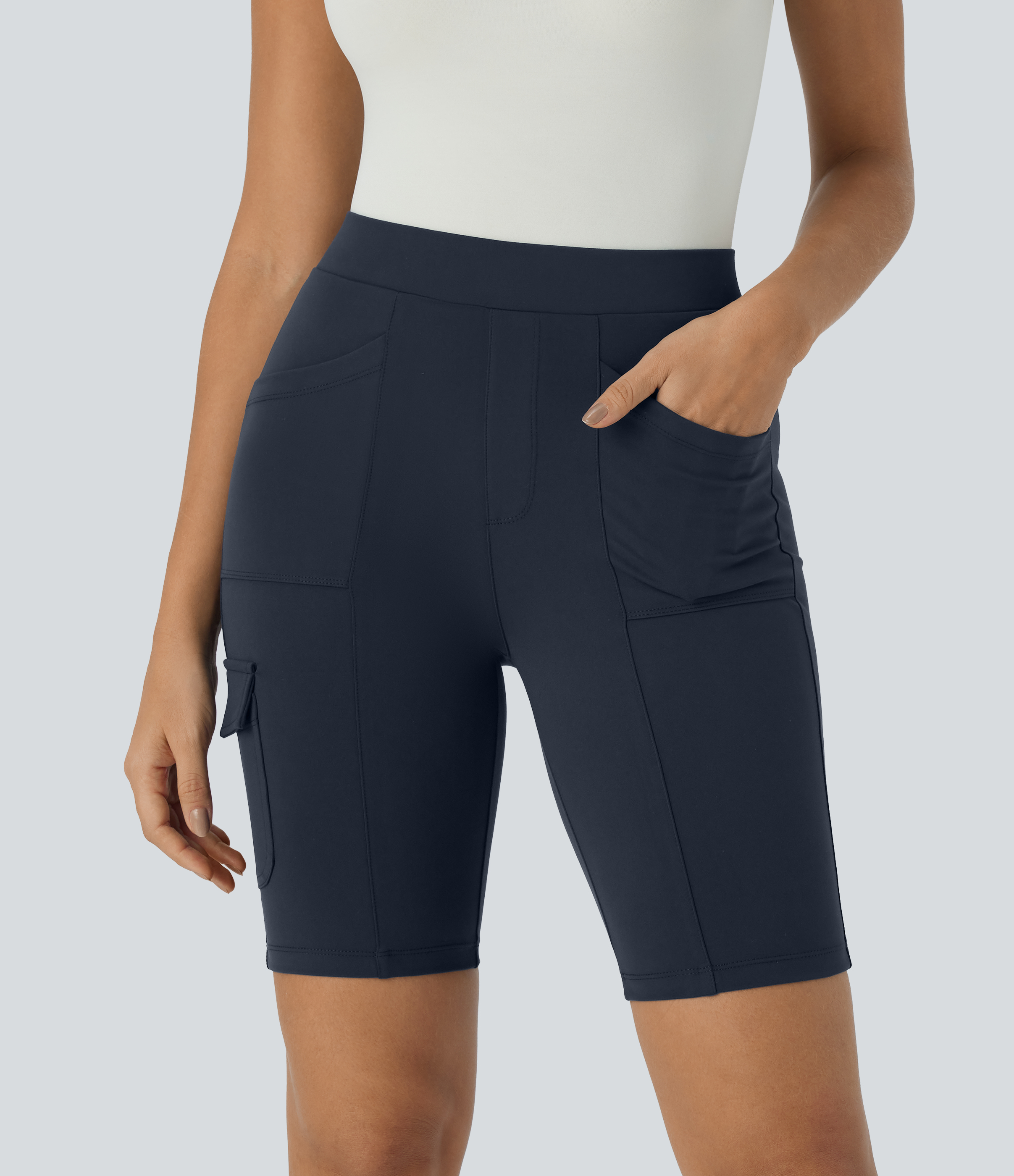 Pantalón corto ciclismo tiro alto múltiple bolsillo 20.3cm