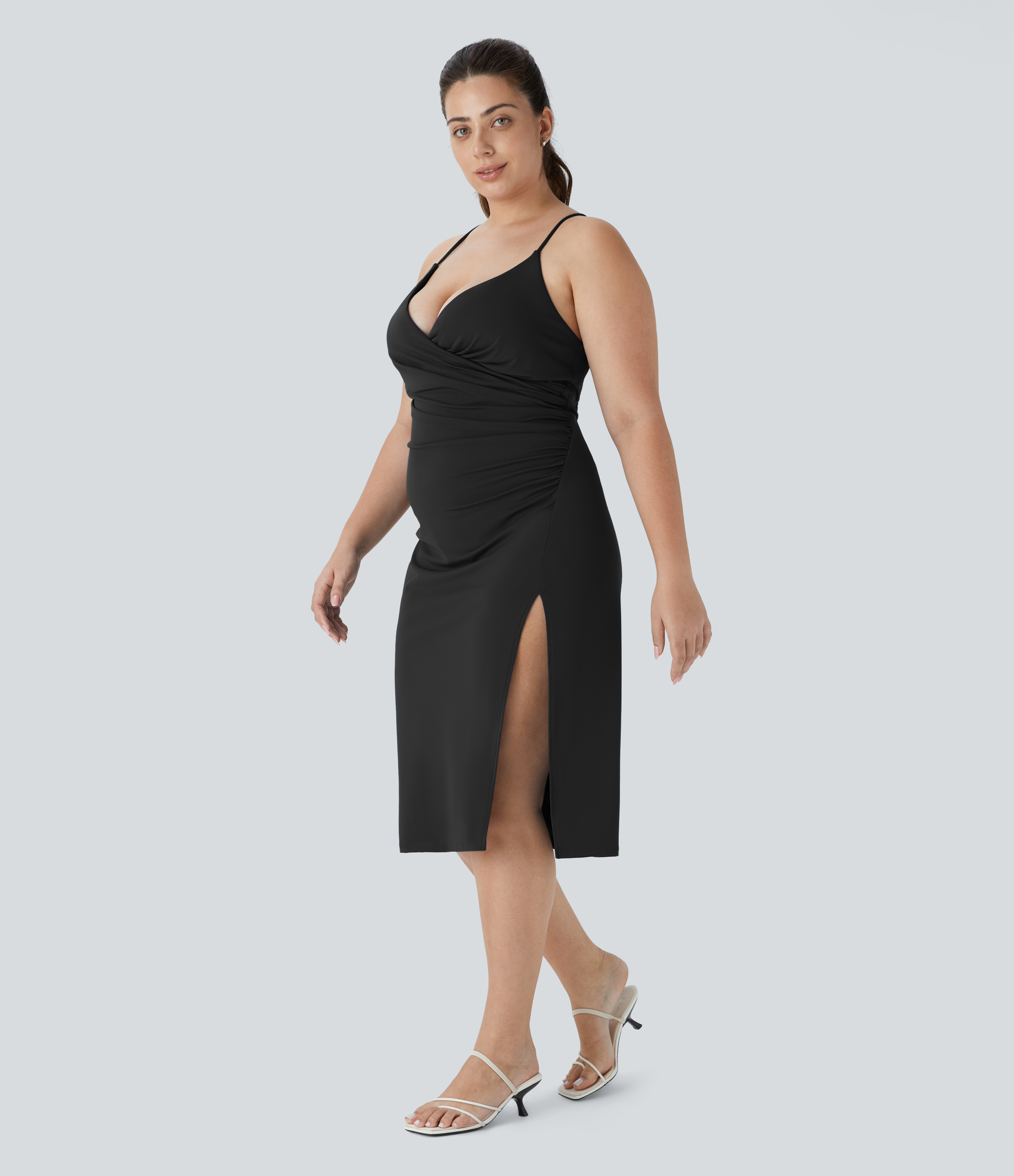Women's SoftlyZero™ Airy Crossover Ruched Lace Up Bodycon