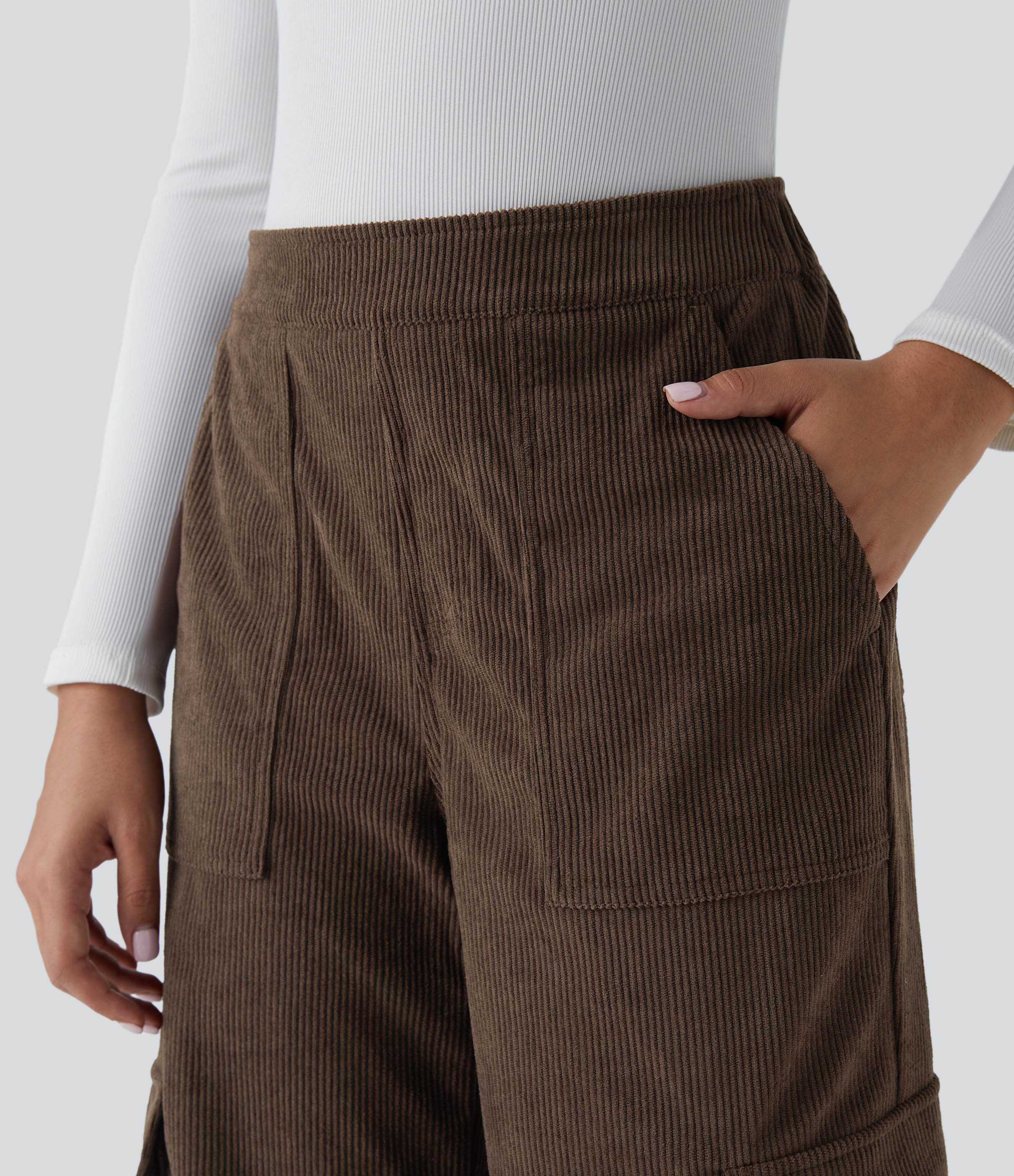 【in a row】corduroy cargo skirt pants Corduroy cargo skirt - Girls | MANGO OUTLET USA