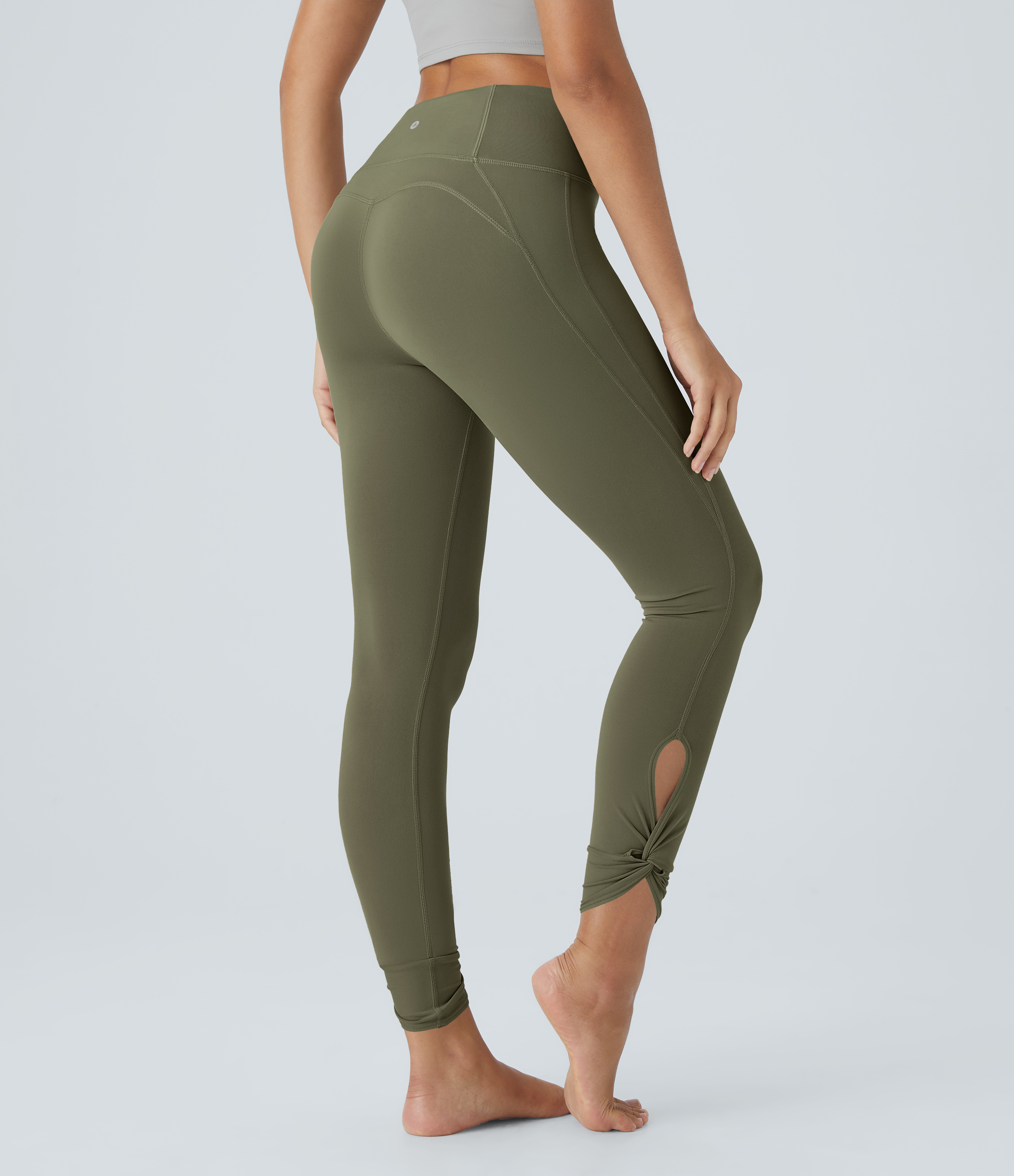 【WONDER WONDER】Peel Layered Shirring Pleated Slit Leggings 873691203458.jpg