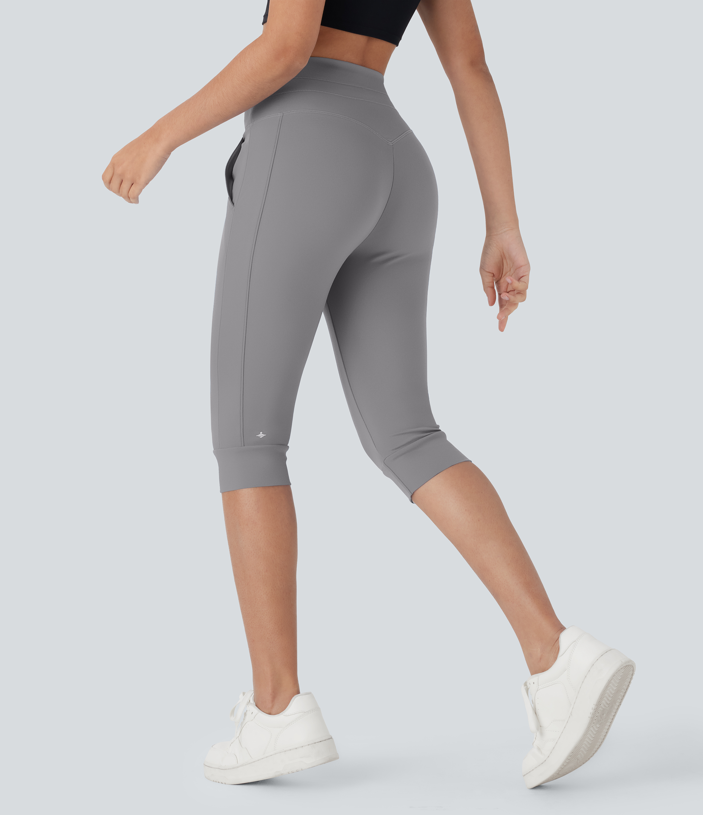 Gull SoftlyZero™ Plush High Waisted Drawstring Pocket Yoga Pedal Pusher Joggers / 2