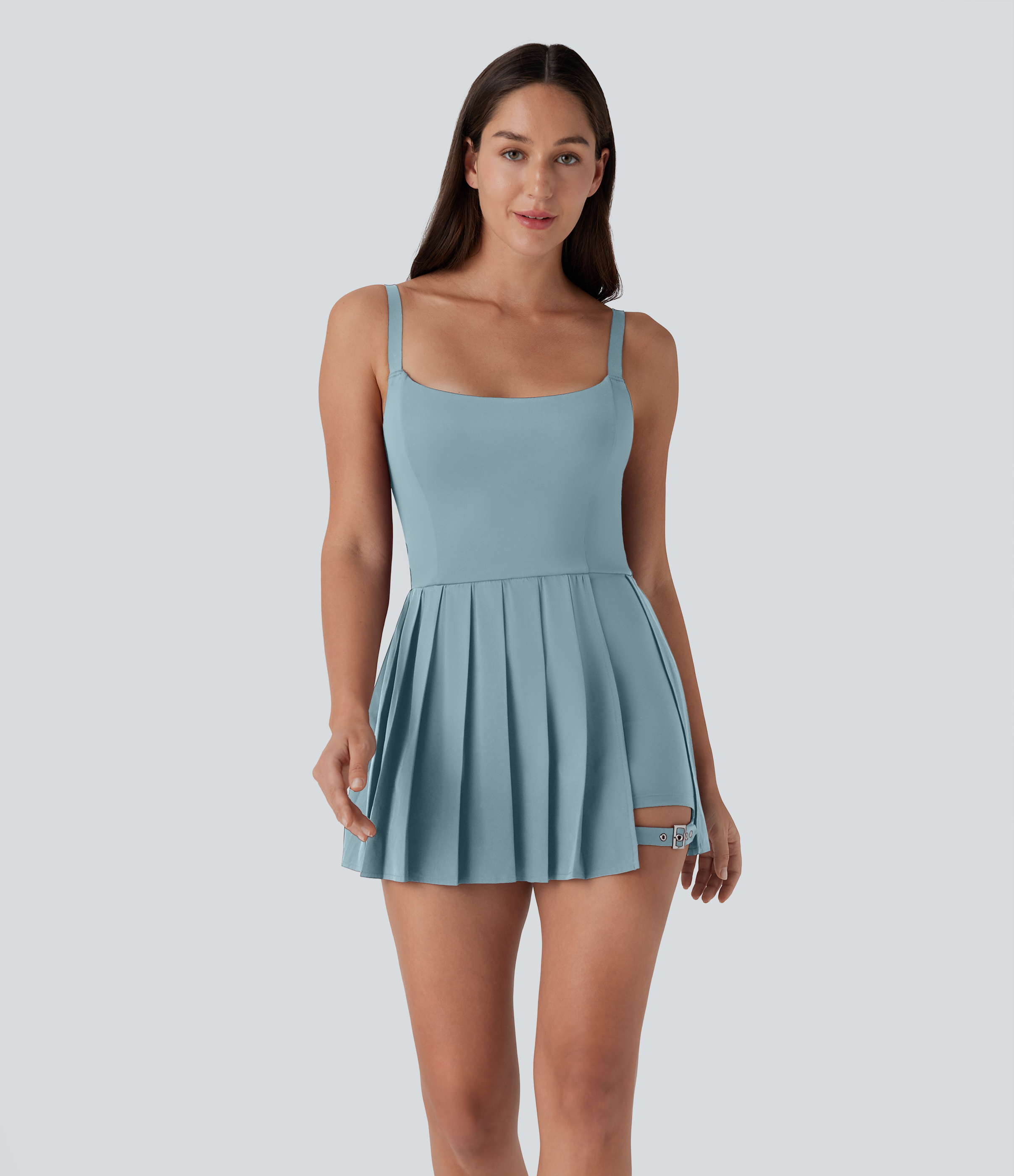 halara dresses with shorts #halarapartner UNDER $40 viral halara dress with shorts and pockets try on  review  Comment LINK or shop the Easy Peezy dress link in my bio , Code  alexis15off will take 15% off (full priced items