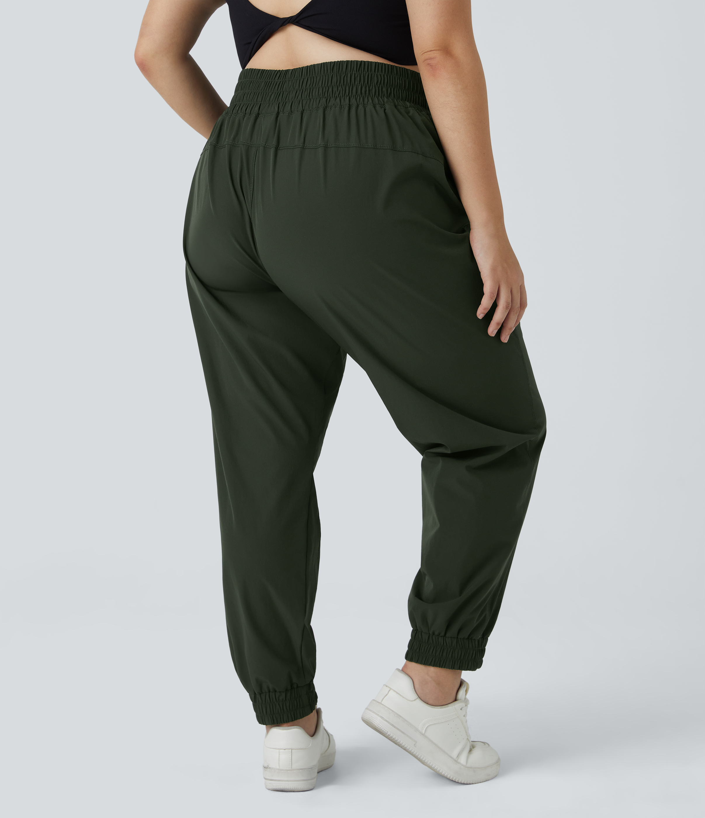 Rosin Joggers talla grande tiro alto elástico / 2