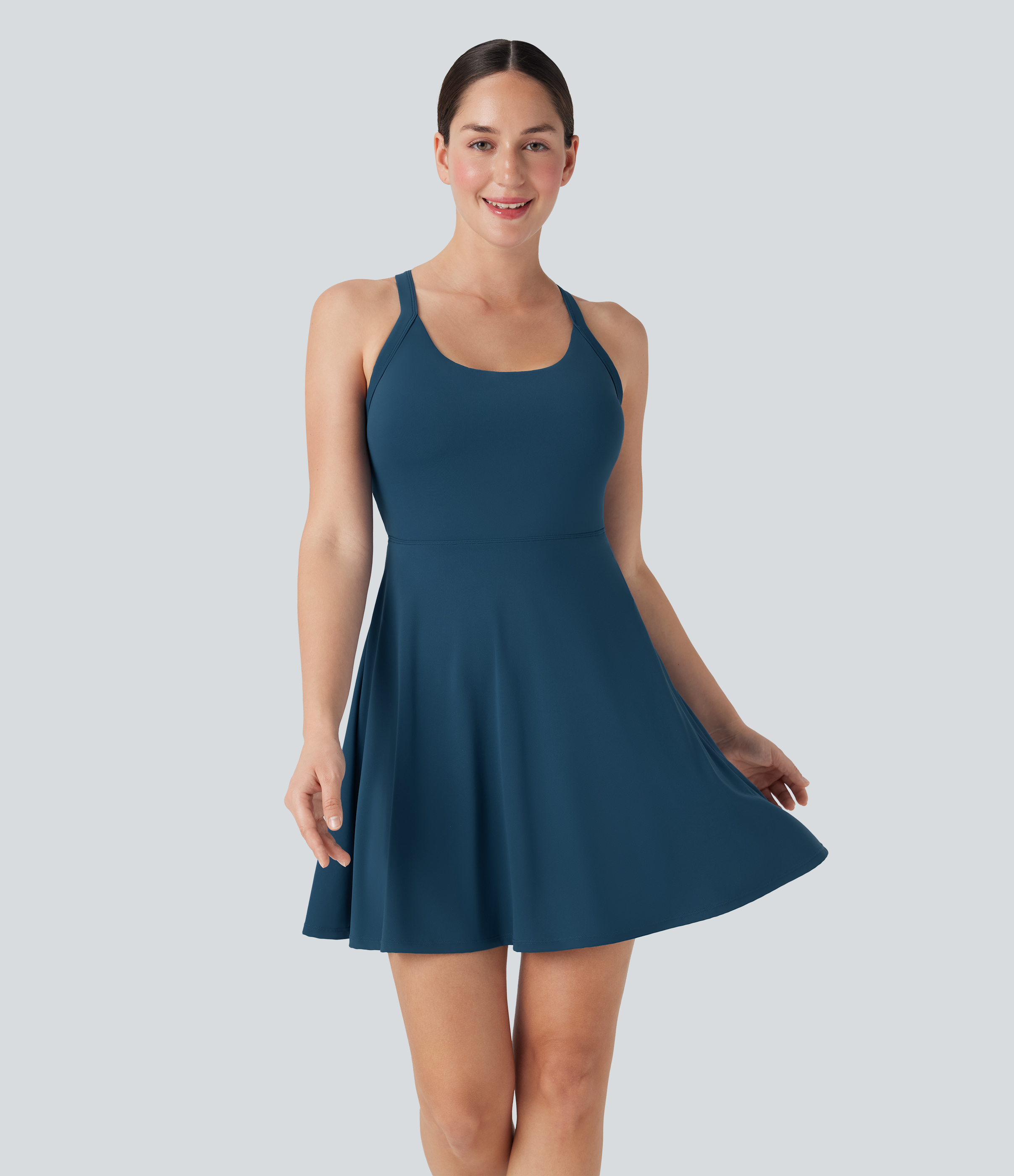Majolica Blue Vestido deportivo de baile largo acampanado edición Easy Peezy en copas D-F / 2
