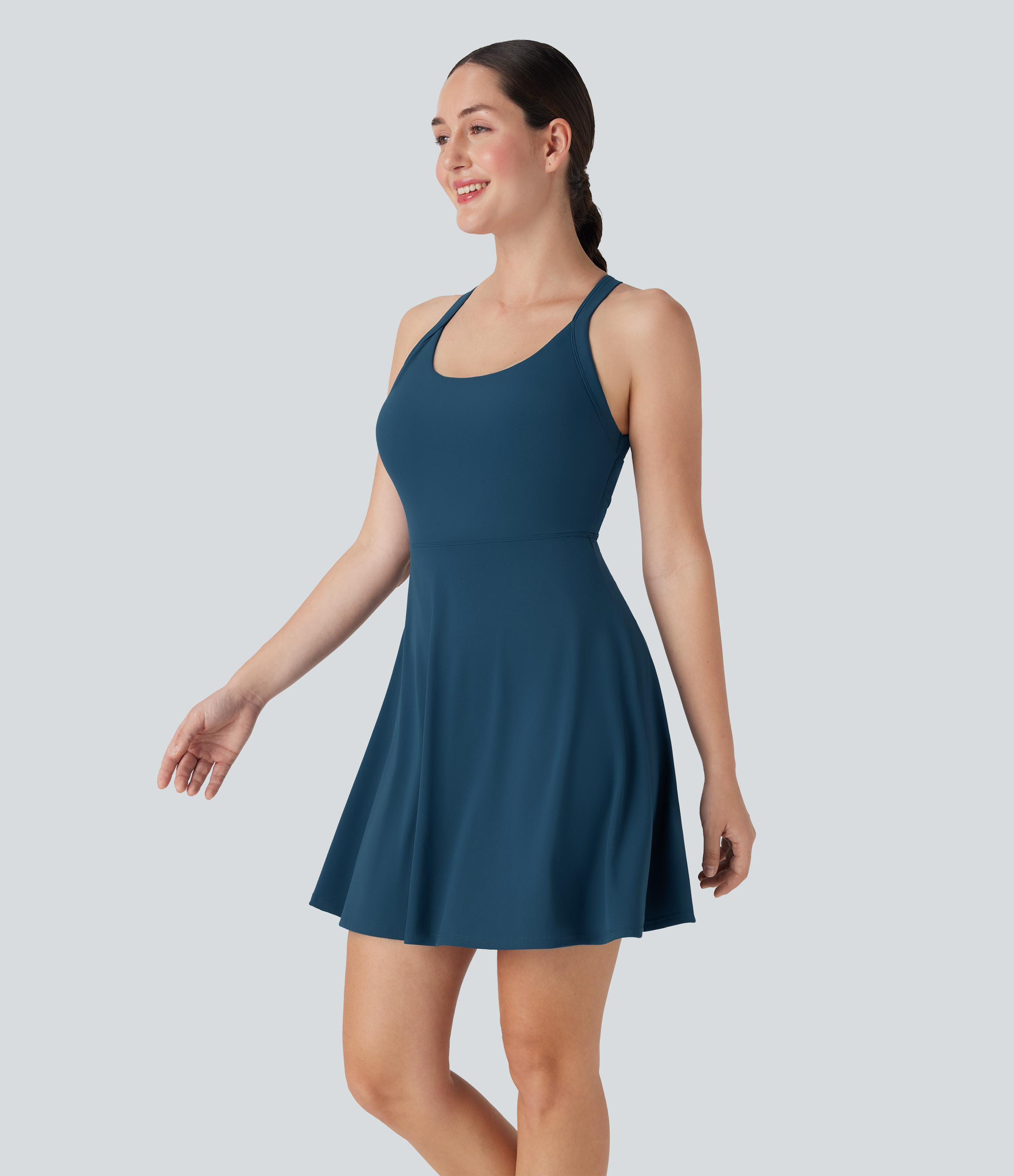 Flare Low Support Dance Active Dress-Longer Length-Easy Peezy Edition DD-F Cups