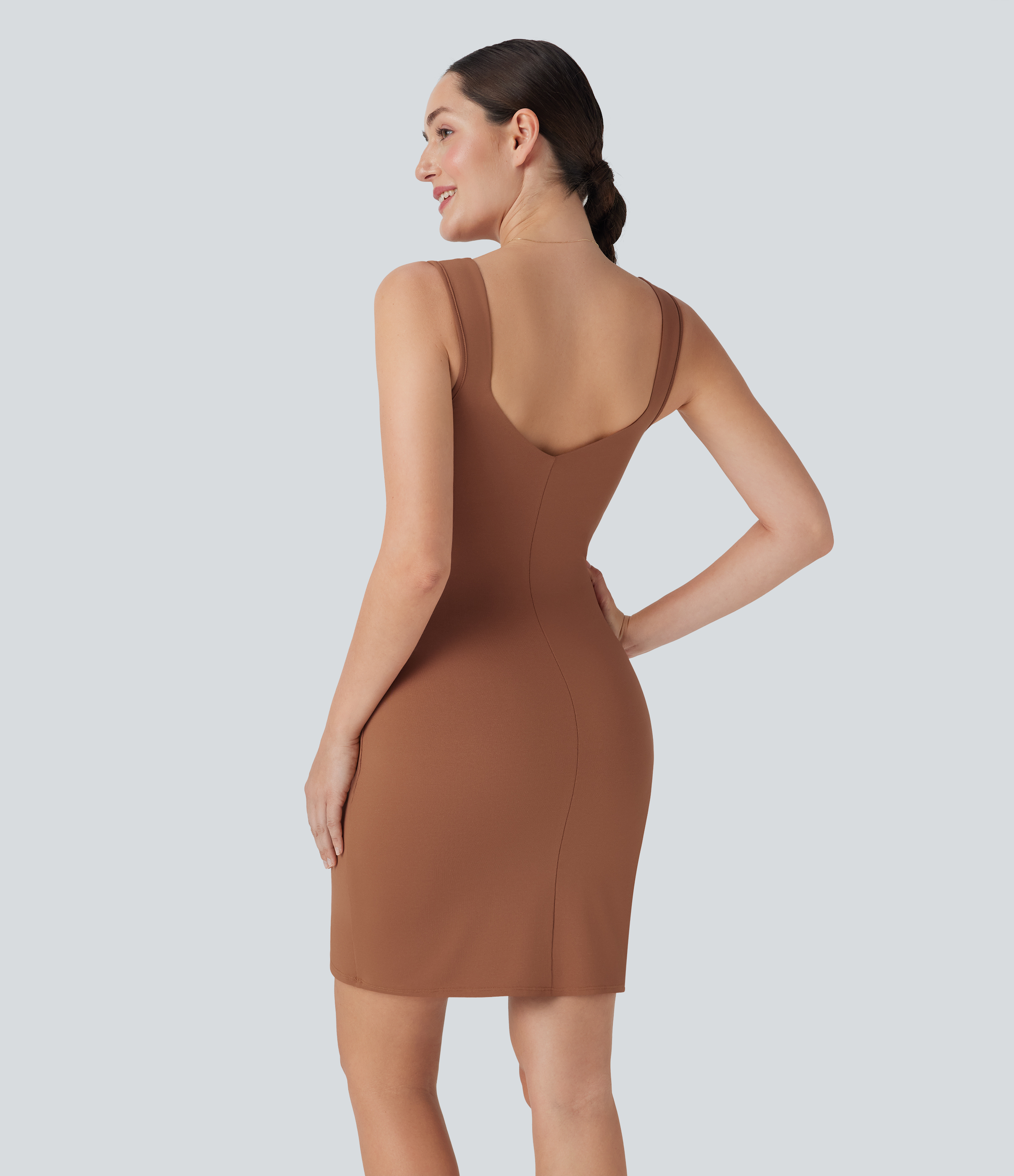 halara bodycon dress Heavy Heart | Black Cowl-Neck Long-Sleeve Maxi Dress