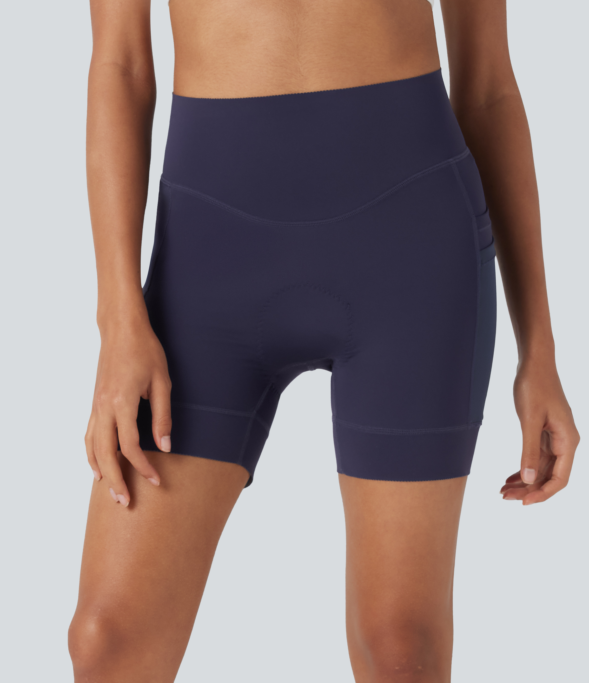 Short cycliste rembourré SpeedWave™ taille haute à séchage rapide avec panneaux en mesh contrastants et poches 12,5 cm