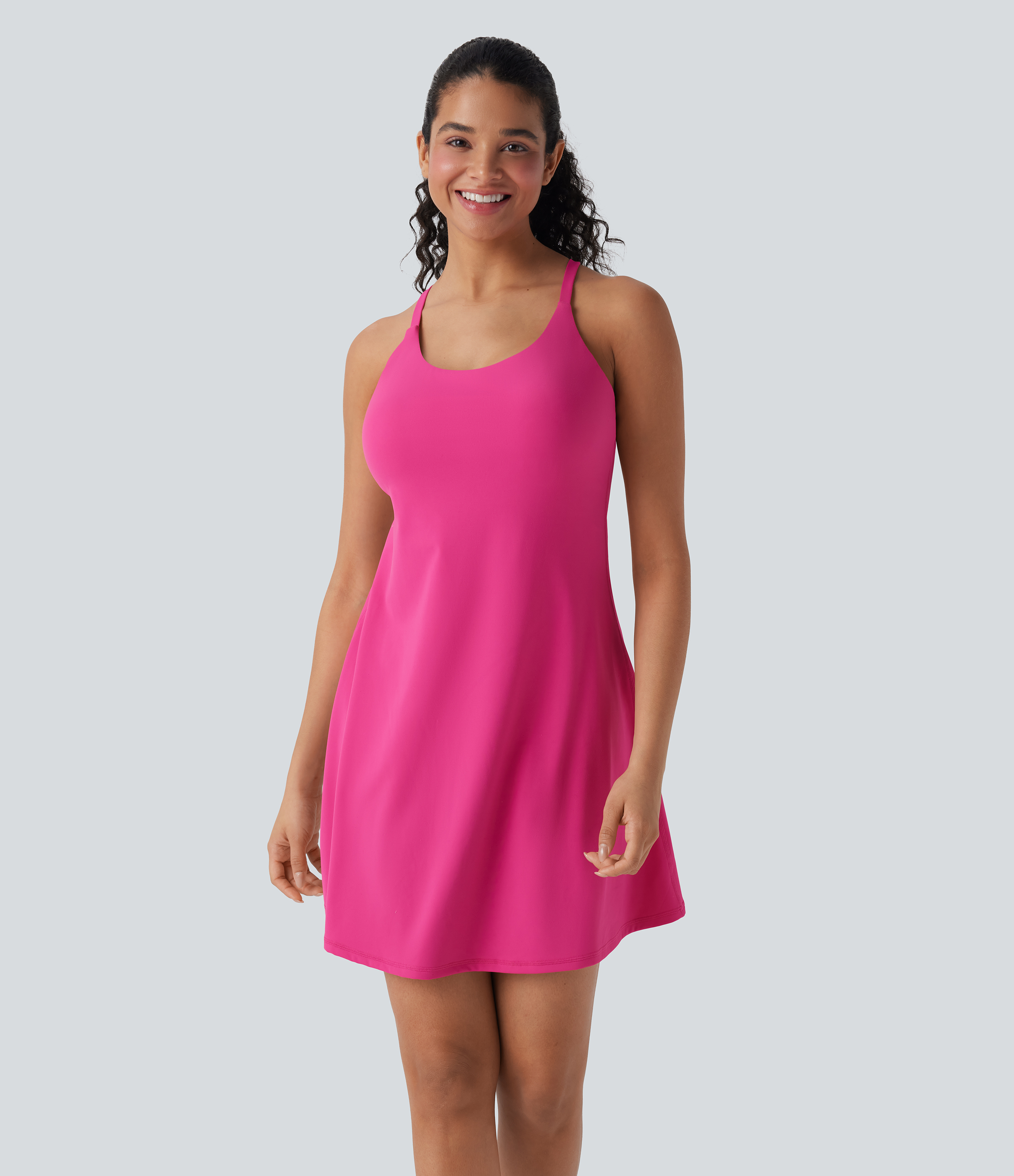 Fuchsia Purple Vestido deportivo SoftlyZero™ Plush afelpado largo edición Easy Peezy en copas D-F / 2