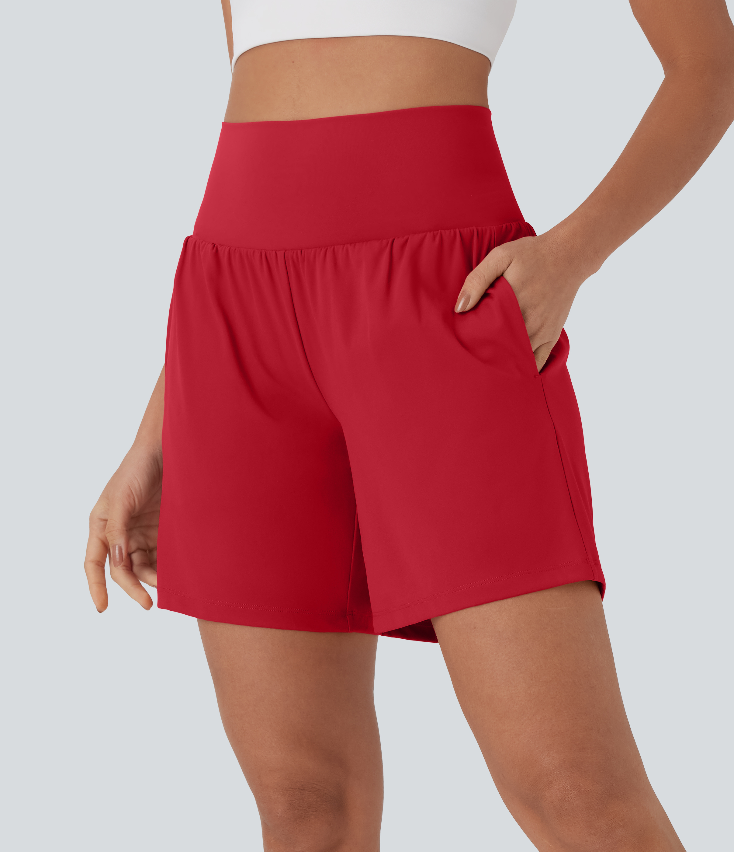 Softlyzero™ Airy Super High Waisted 2-in-1  Yoga Shorts 7" with Pockets
