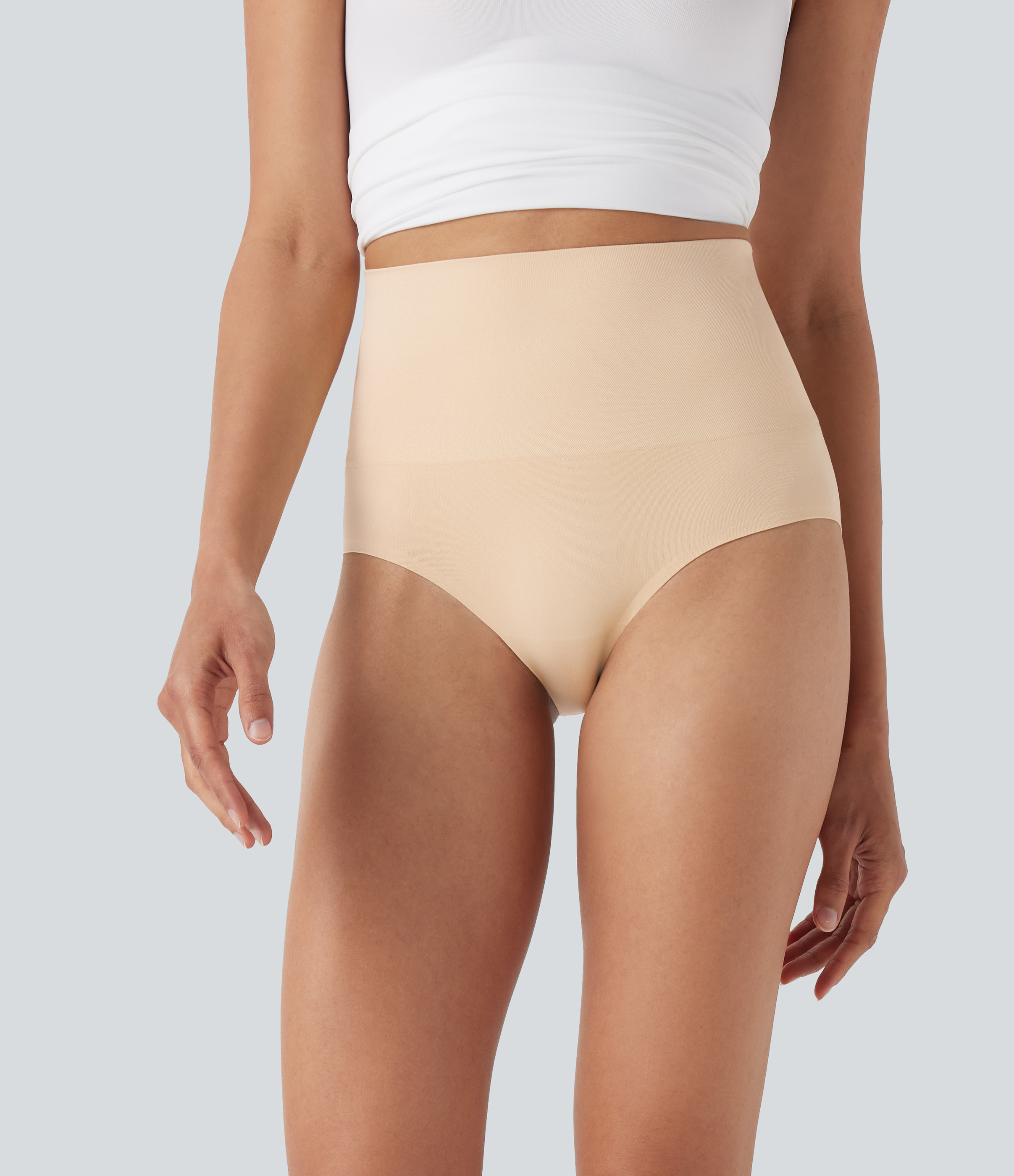 Ropa interior moldeadora de cintura alta con flujo perfecto para estar en casa