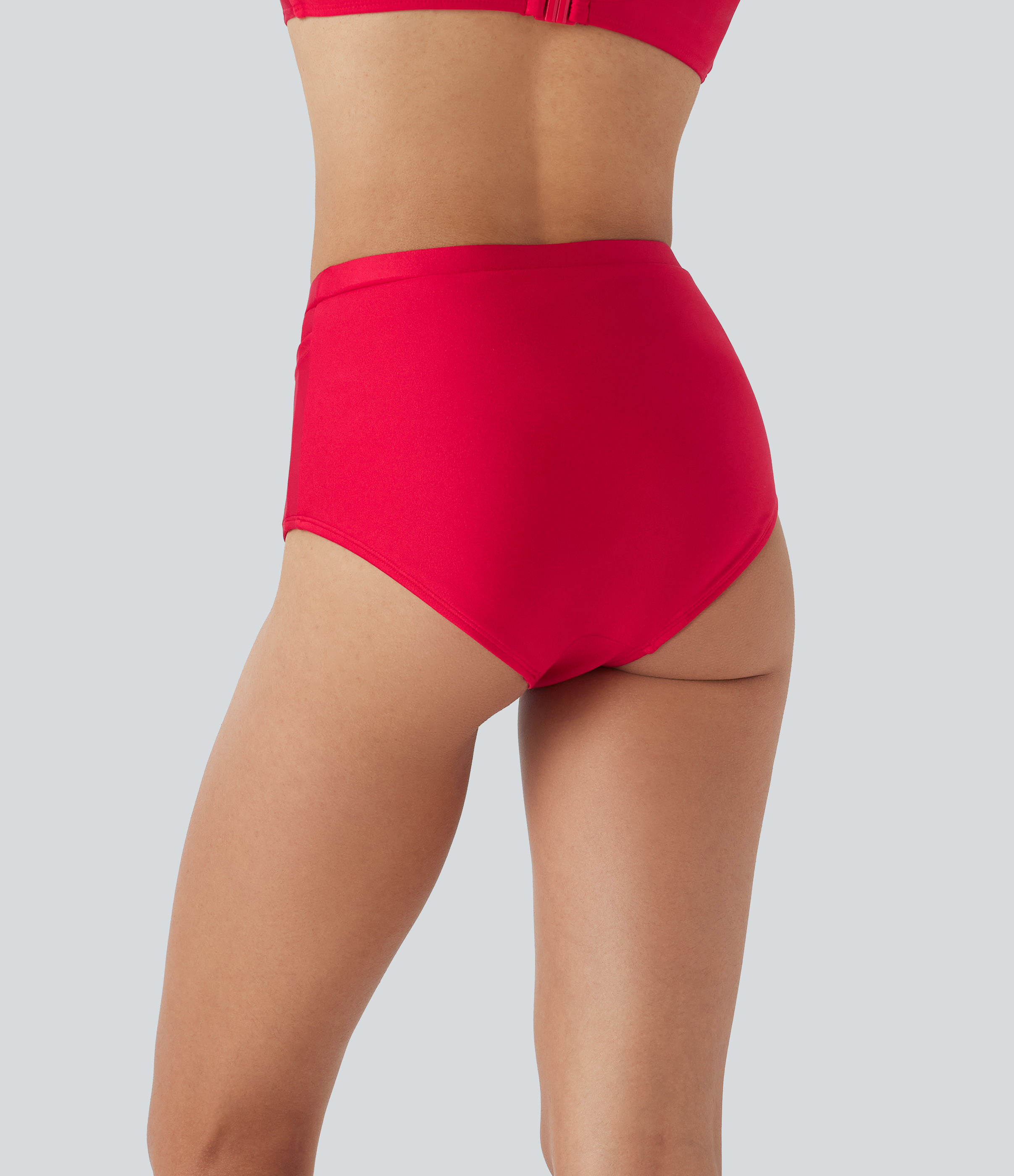 Lollipop Traje de baño de bikini de tiro alto con moldeador de abdomen y bolsillos. / 2