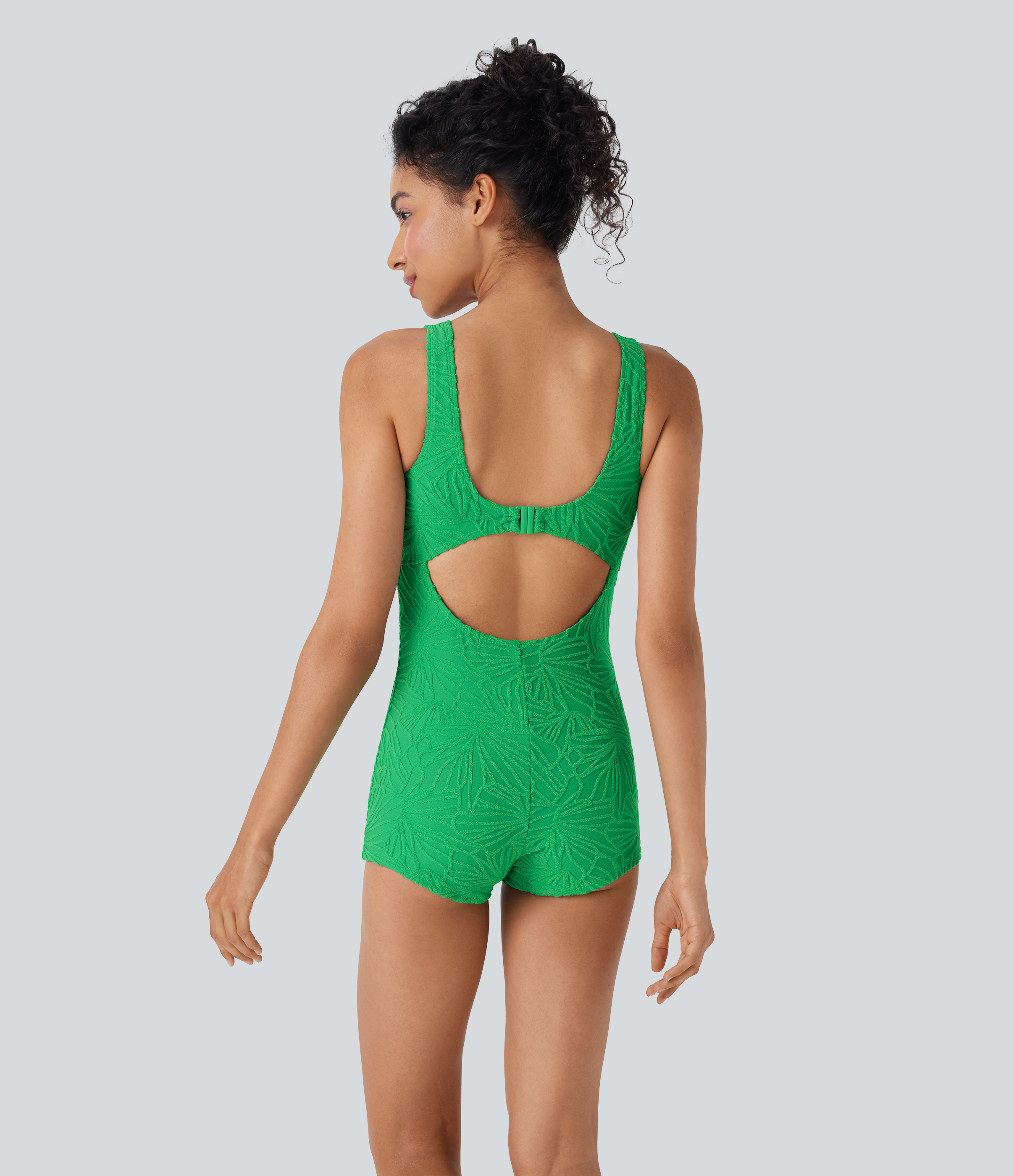 Maillot de bain une pièce dos nu ajouré