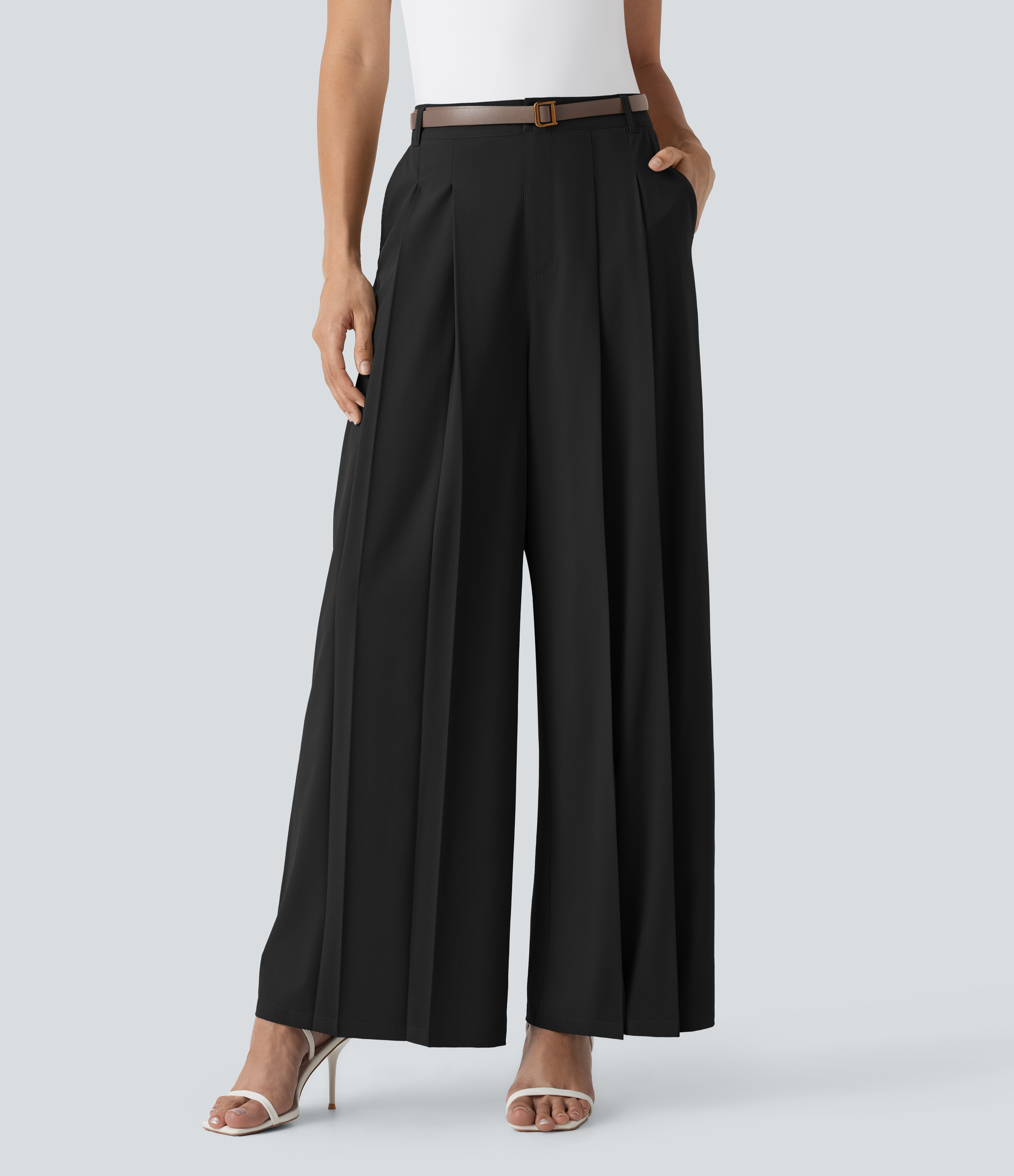 Pantalon de travail Breezeful™ à taille mi-haute, jambes larges, séchage rapide et poches