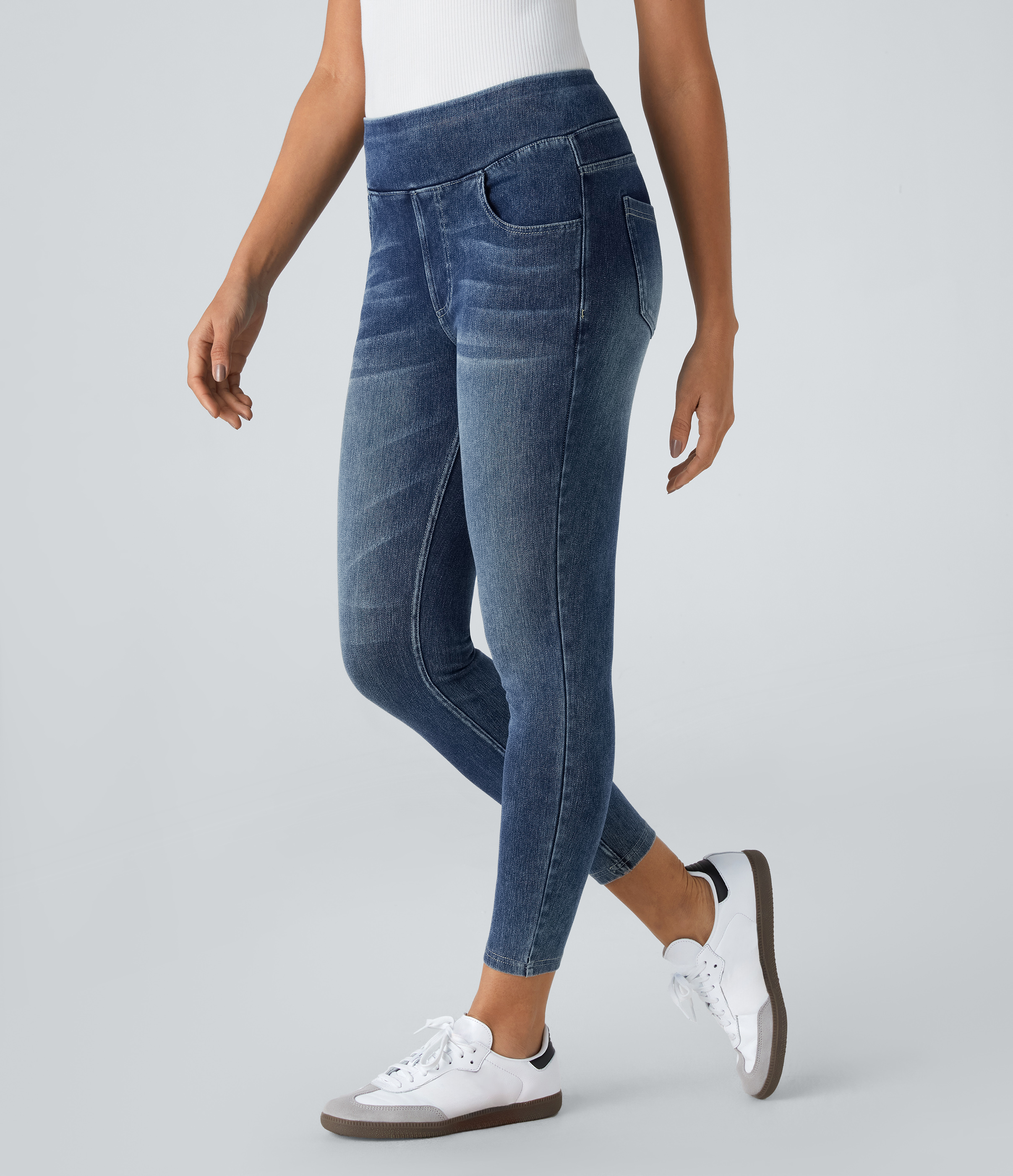 Halara Flex™ High Waisted Pockets Denim Casual Leggings
