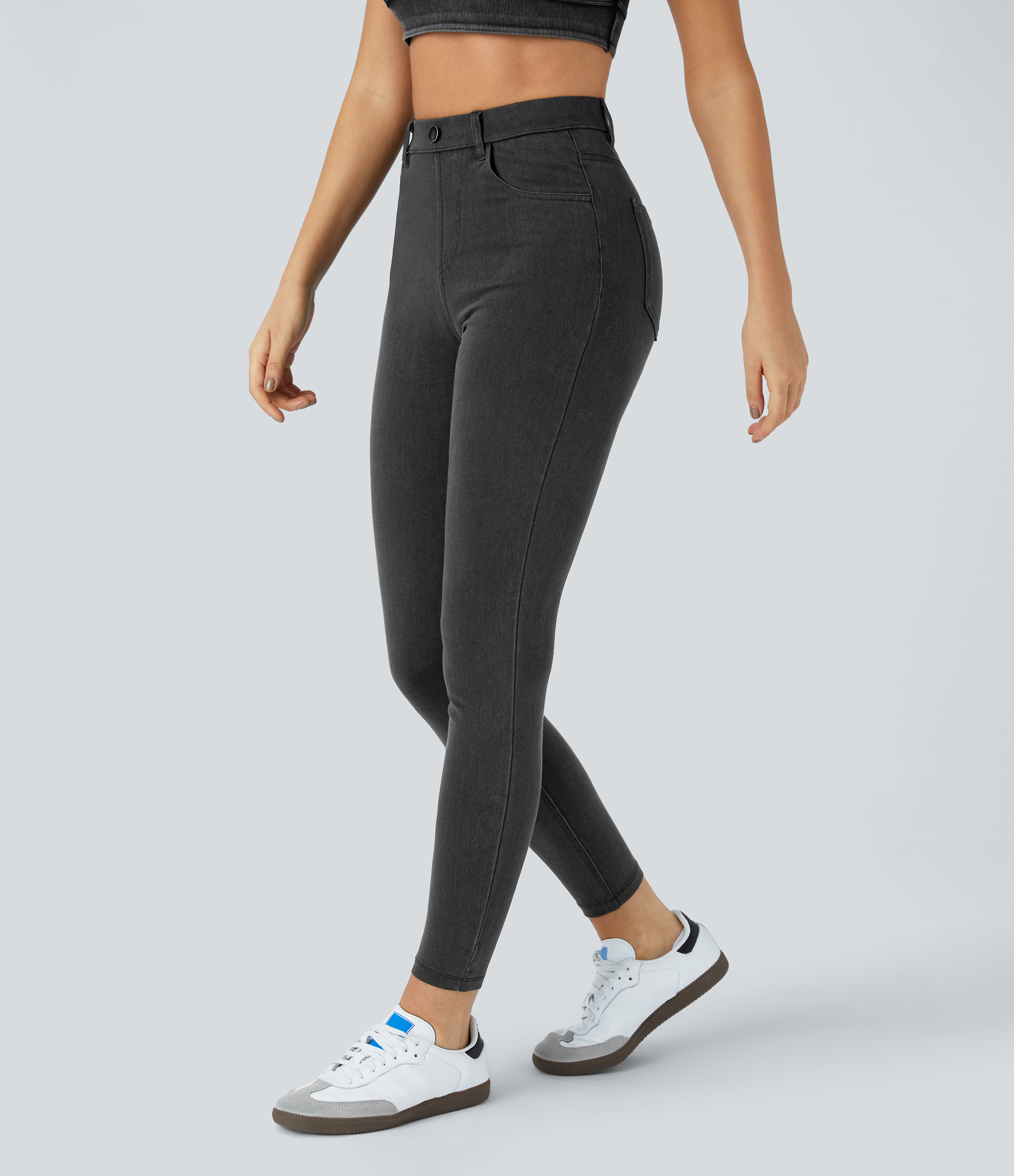 Halara Flex™ High Waisted Pockets Denim Women Work Leggings