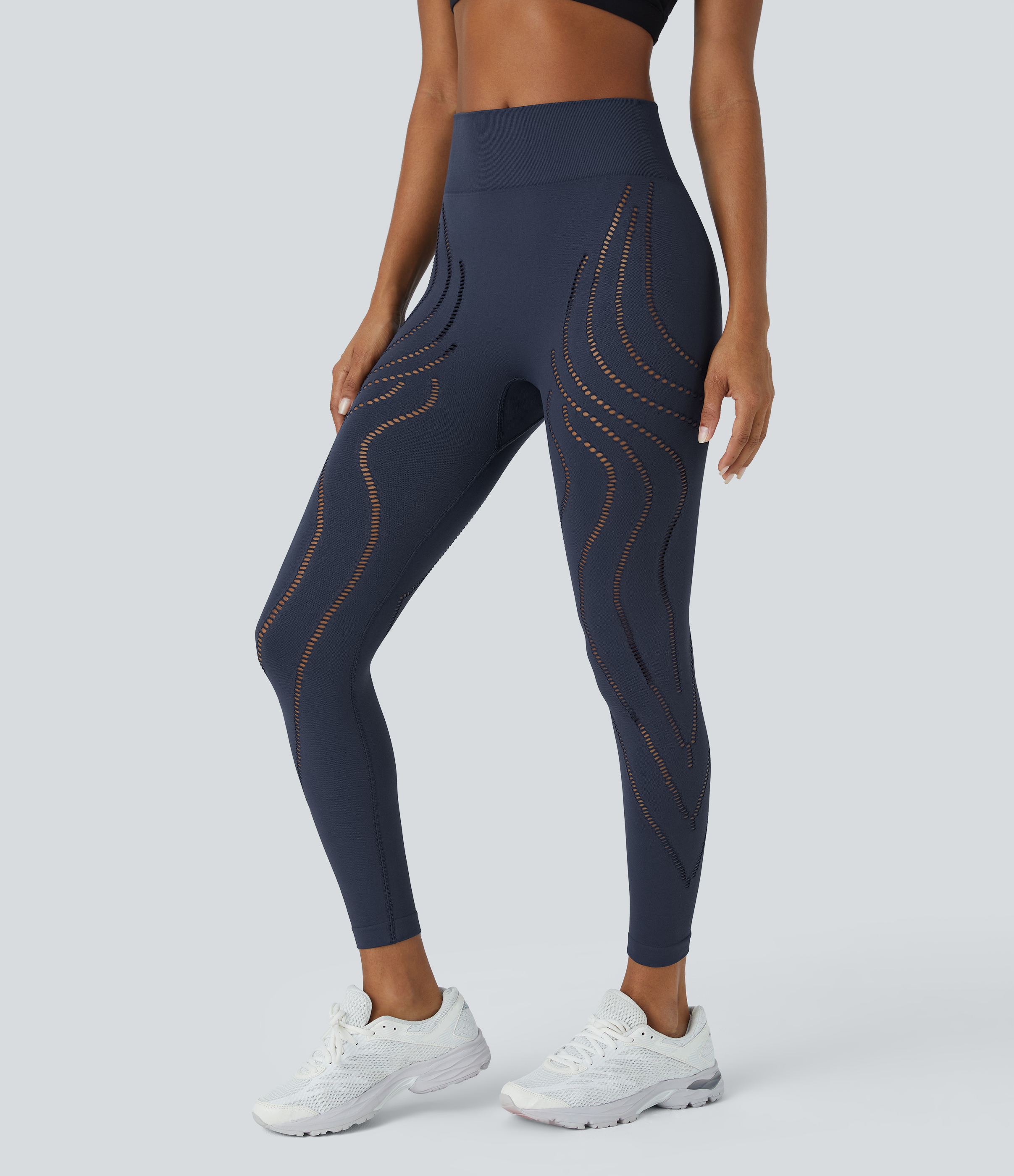 Mood Indigo OneForm - 7/8-Leggings mit hohem Bund, Cut-Out-Design und nahtlosem Flow / 1