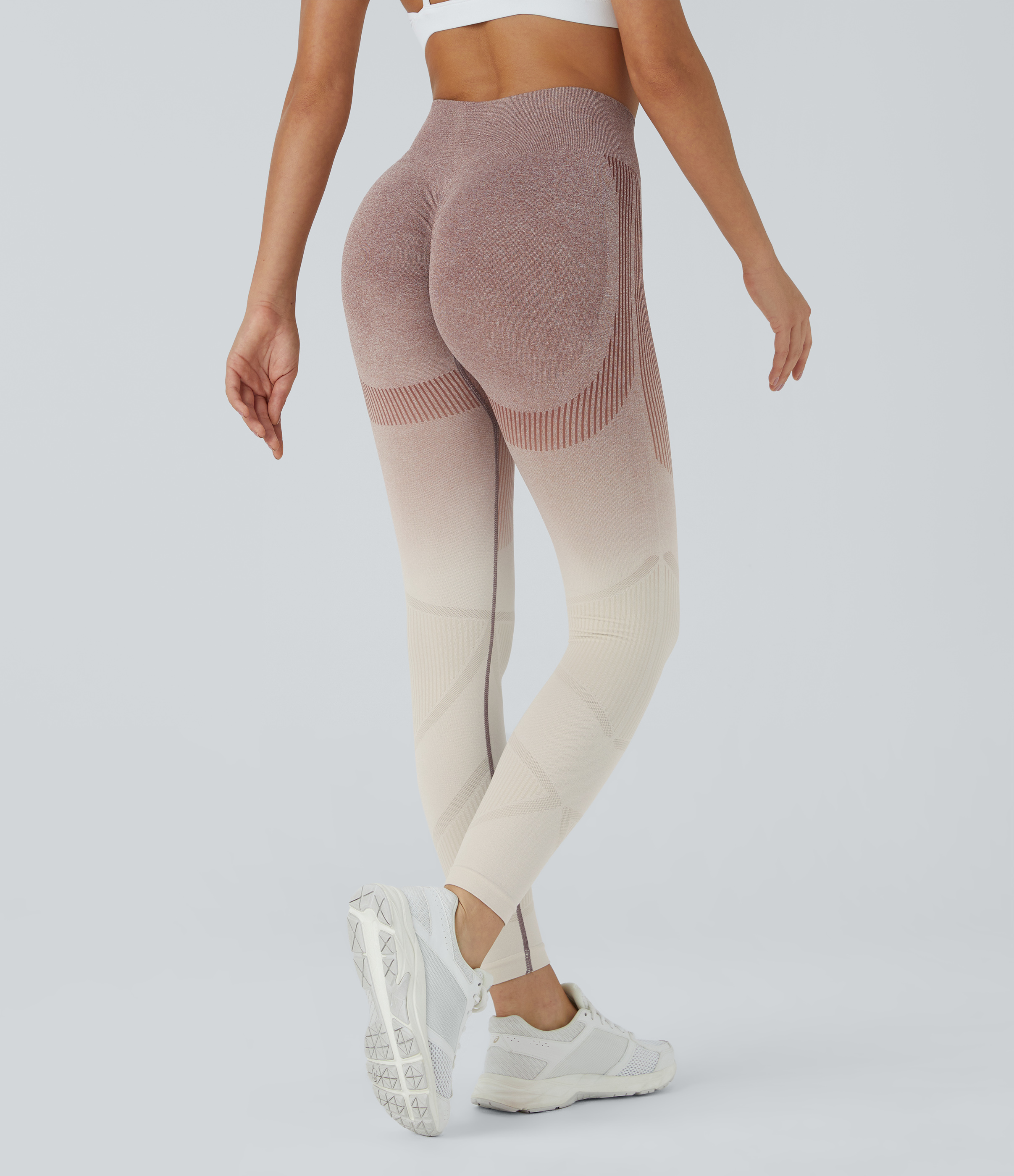 Legging running taille haute dégradé sans couture OneForm Seamless Flow