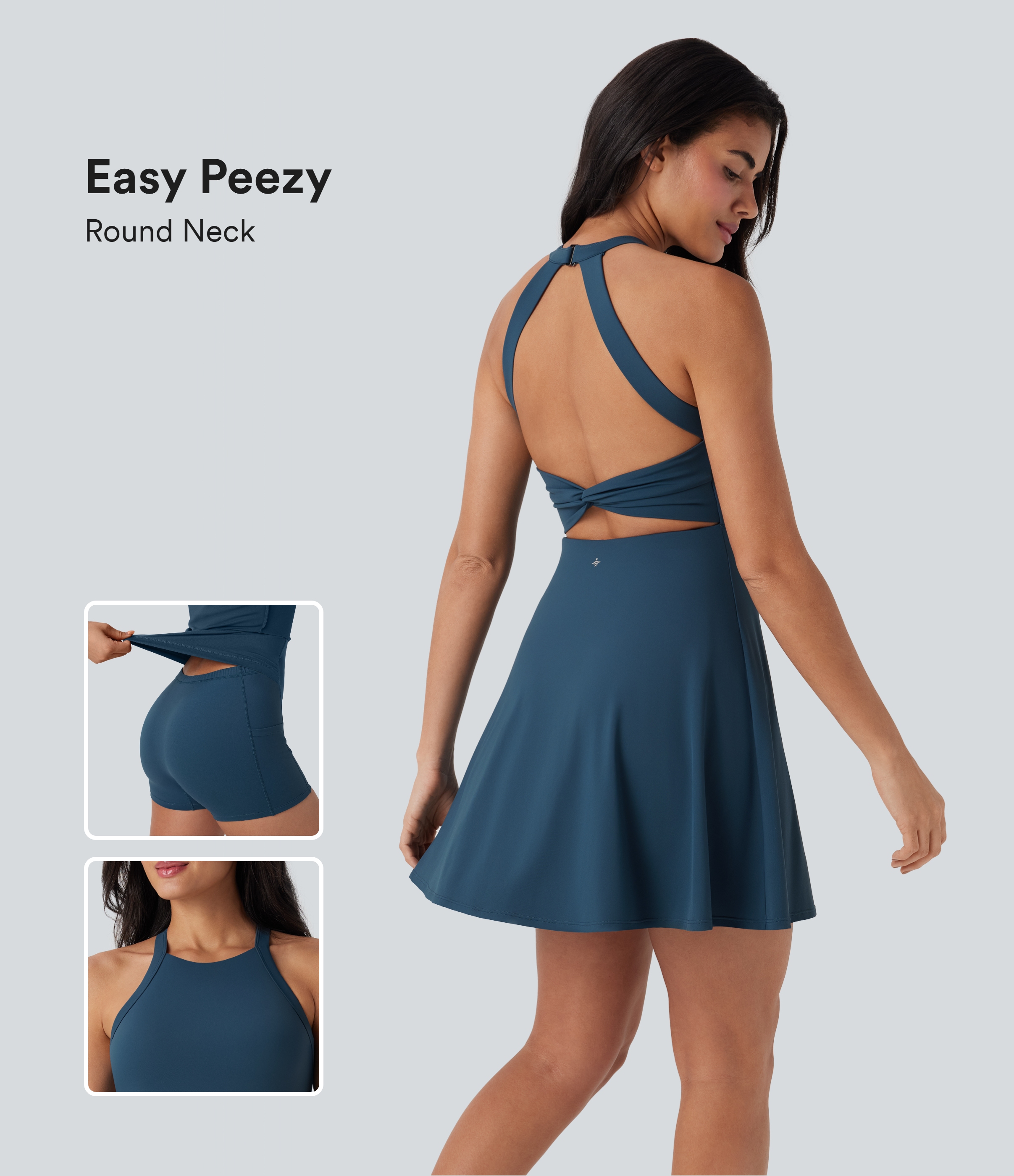 Majolica Blue SoftlyZero™ Airy InstantCool Dance Active Dress-Easy Peezy / 1