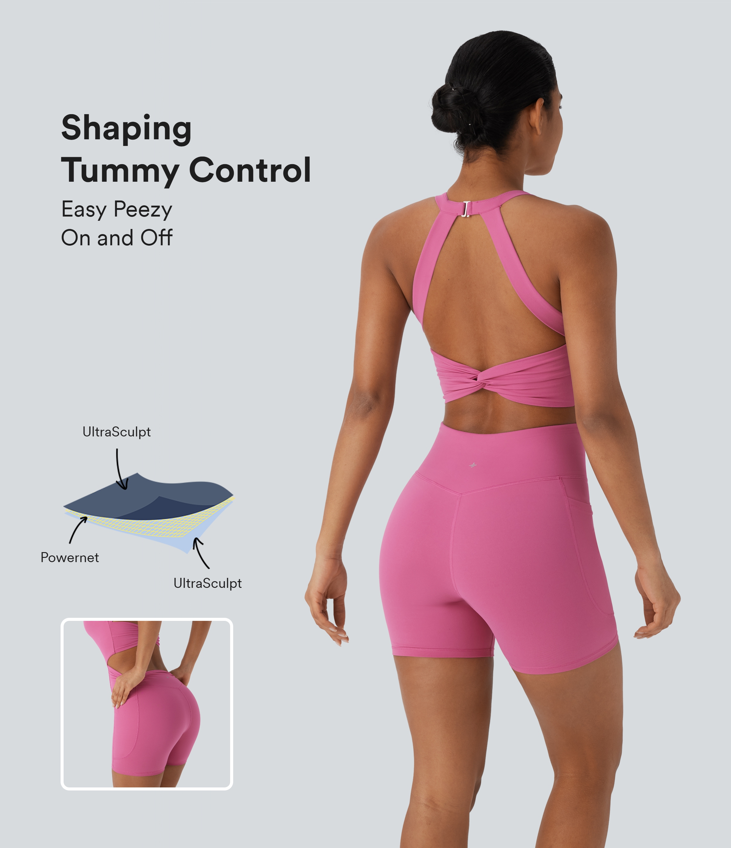 Legging de yoga gainant taille haute avec poches Halara UltraSculpt™