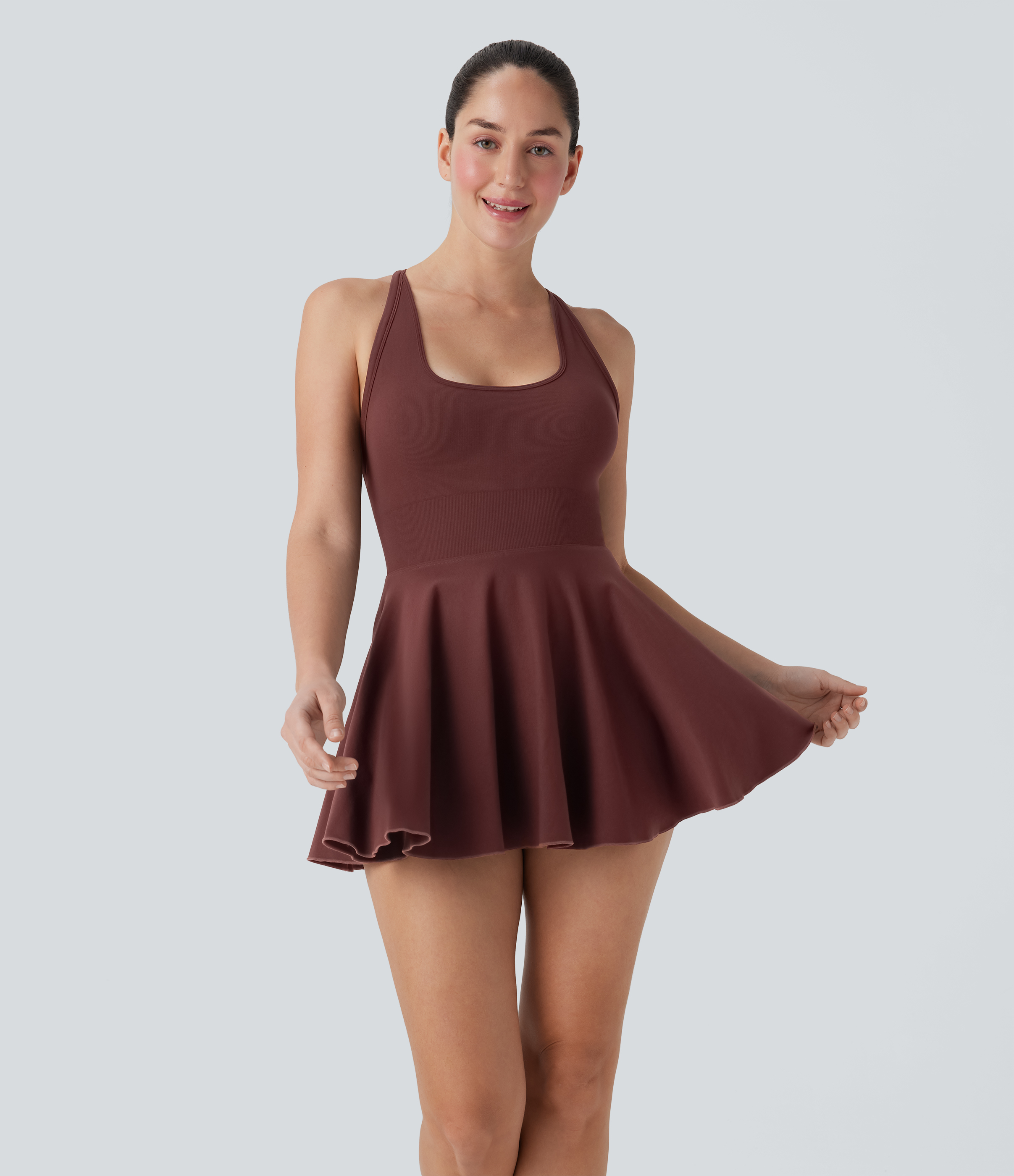 Port Royale Vestido mini de baile 2 en 1 con espalda cruzada y sin costuras / 2