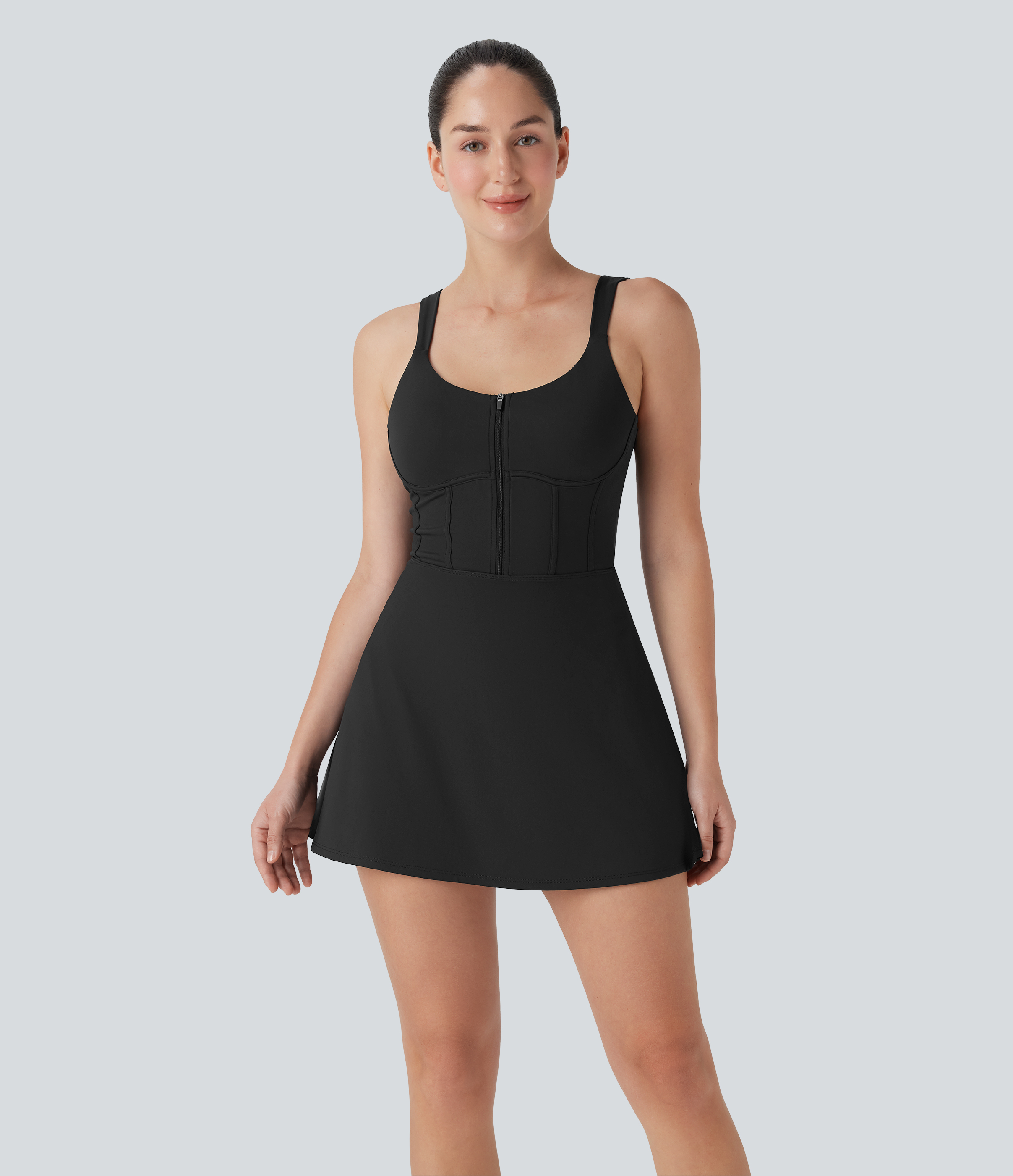 Women's Softlyzero™ QuickDry Zip Corset Backless 2-in-1 Mini