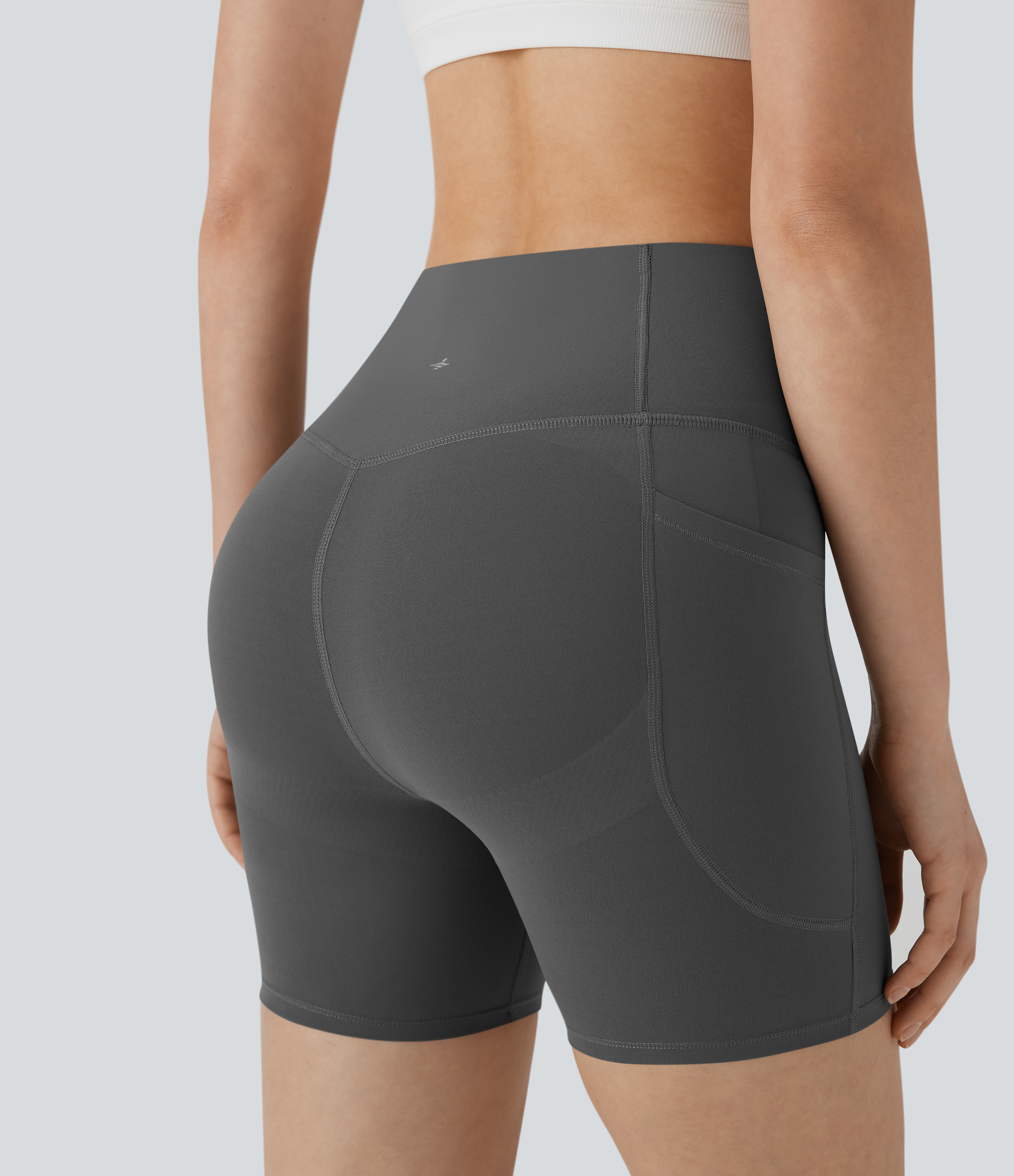 Halara UltraSculpt™ High Waisted Butt Lifting Tummy Control Pocket Shaping Training Biker Shorts 5''