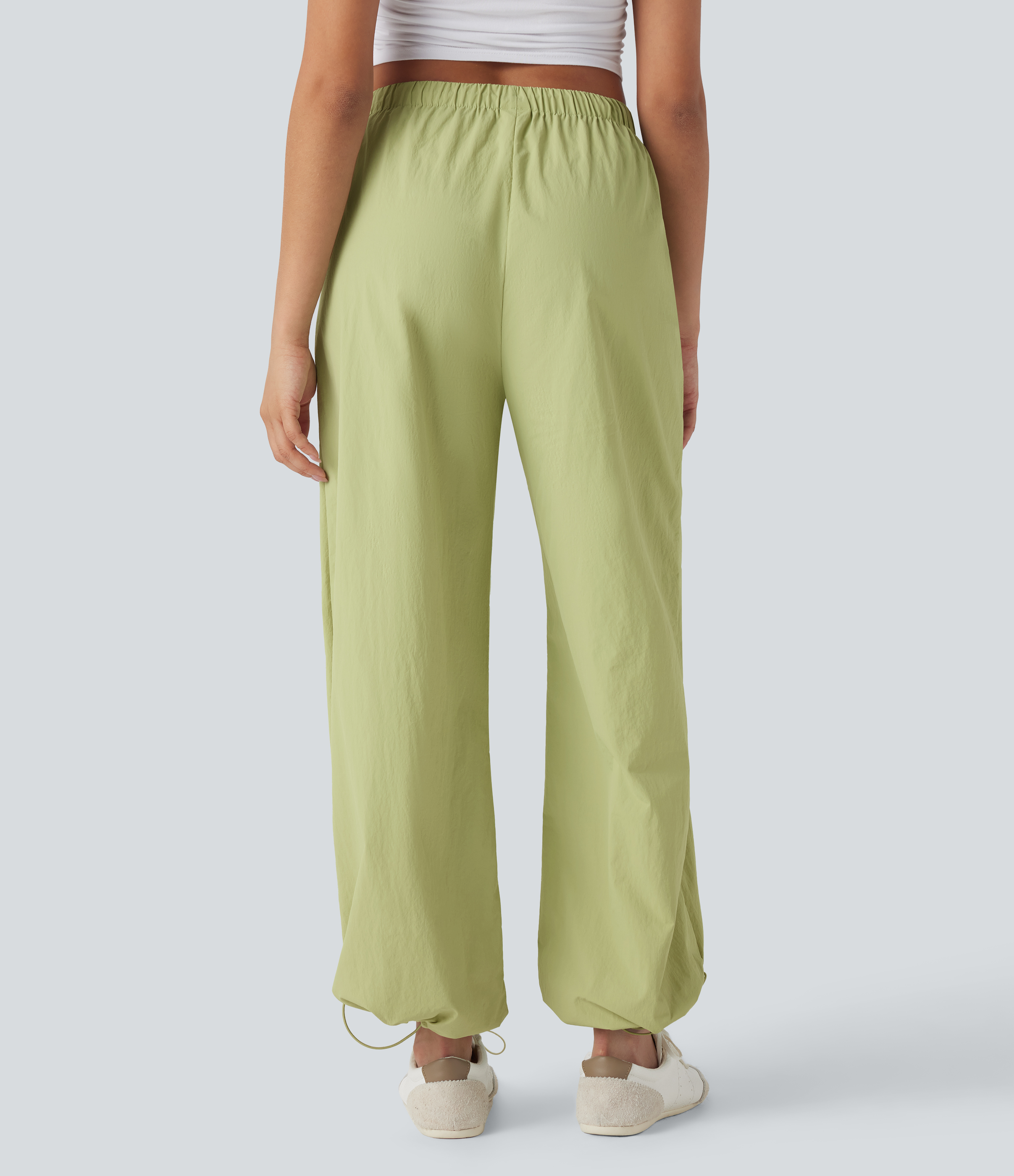 Nile Pantalones deportivos de yoga de tiro bajo con dobladillo ajustable y bolsillos / 2