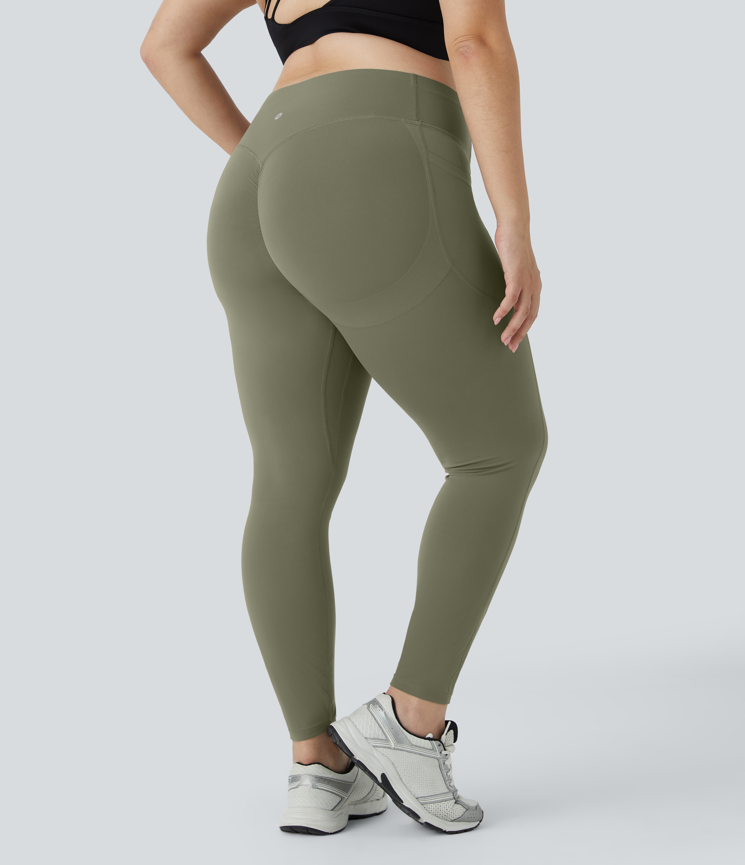 Halara UltraSculpt™ High Waisted Scrunch Butt Lifting Tummy Control Pocket Shaping Training Plus Size Leggings